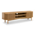 Shorwell Oak 180cm Slatted TV Unit