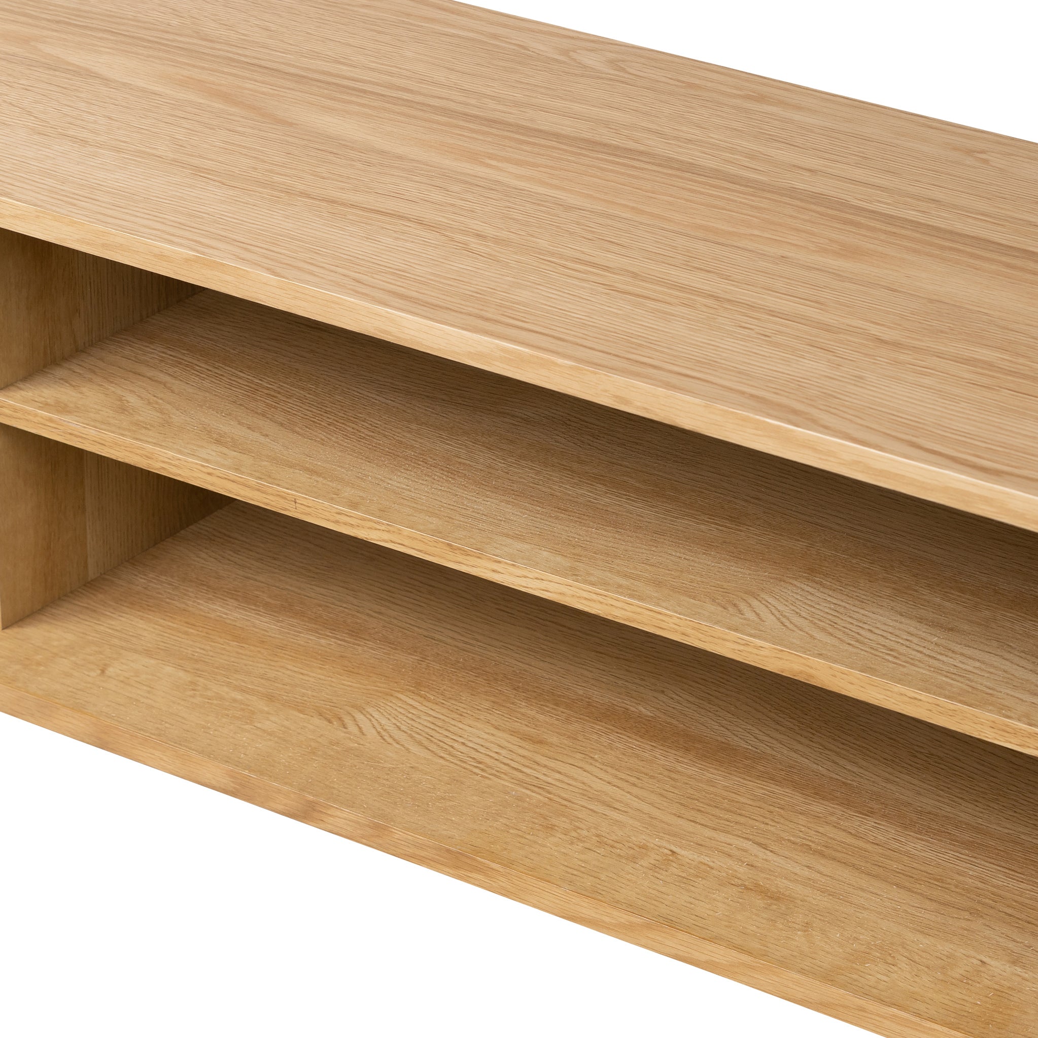 Shorwell Oak 180cm Slatted TV Unit