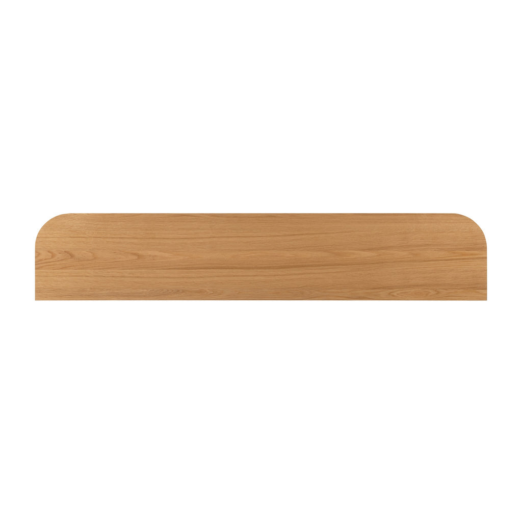 Shorwell Oak 180cm Slatted TV Unit