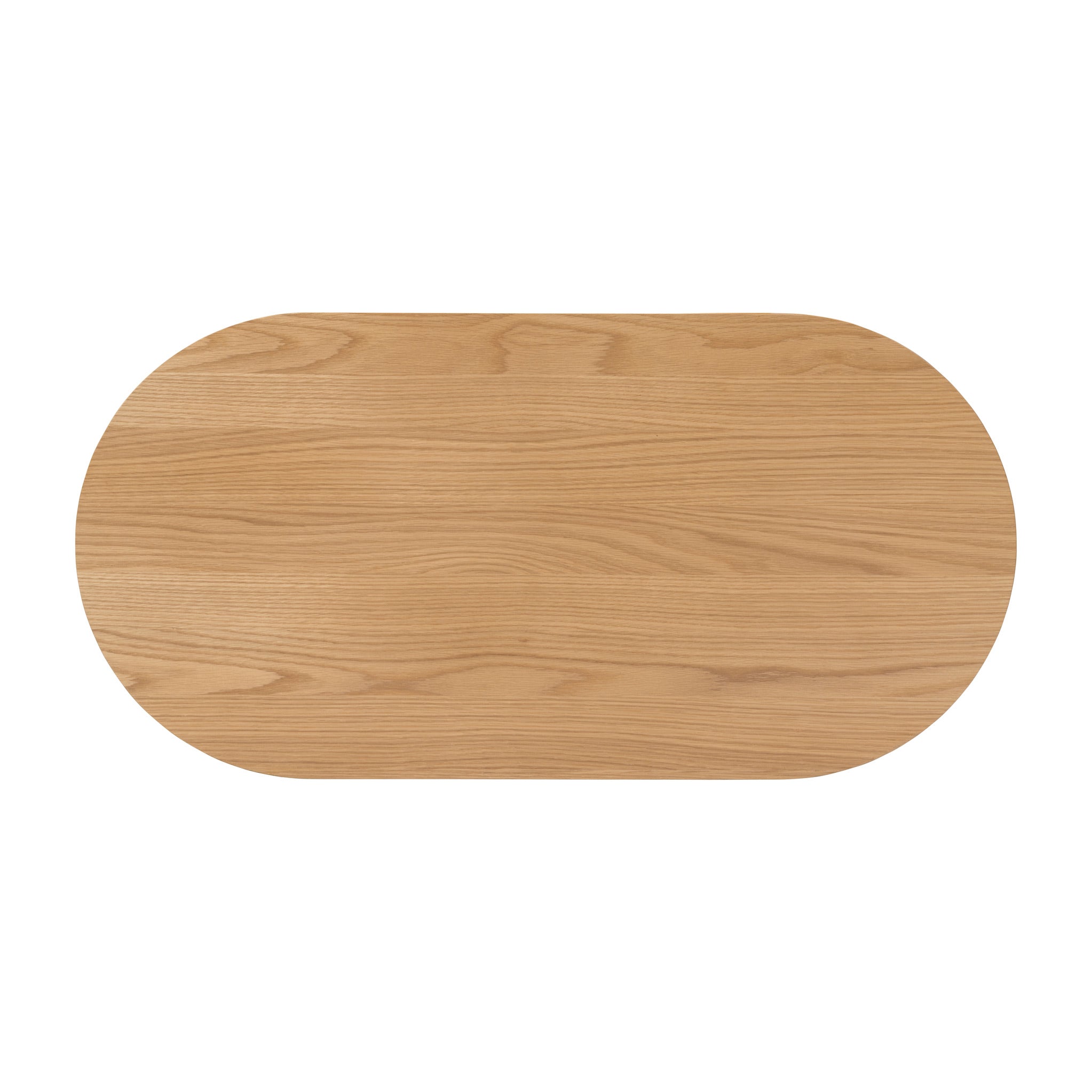 Shorwell Oak Slatted Oval 1 Drawer Coffee Table