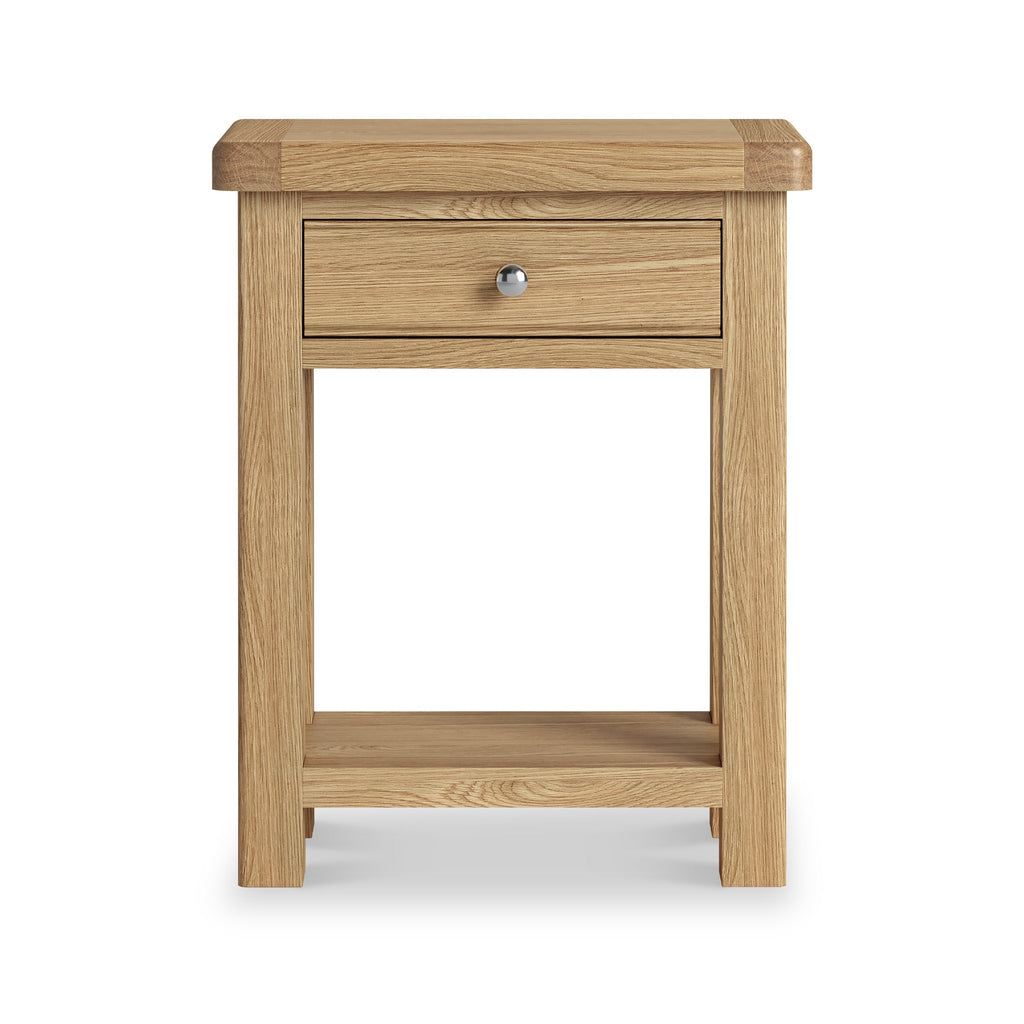 Portland Oak 1 Drawer Telephone Table