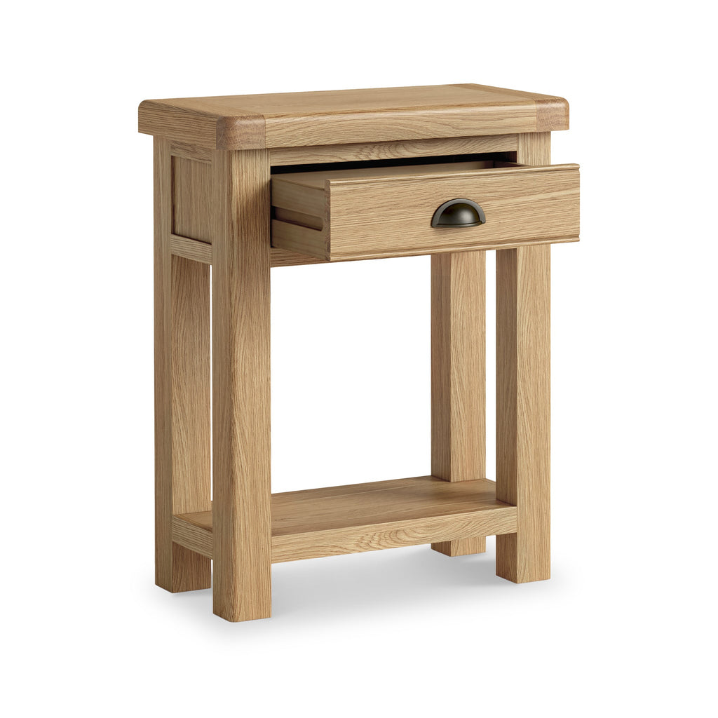 Portland Oak 1 Drawer Telephone Table