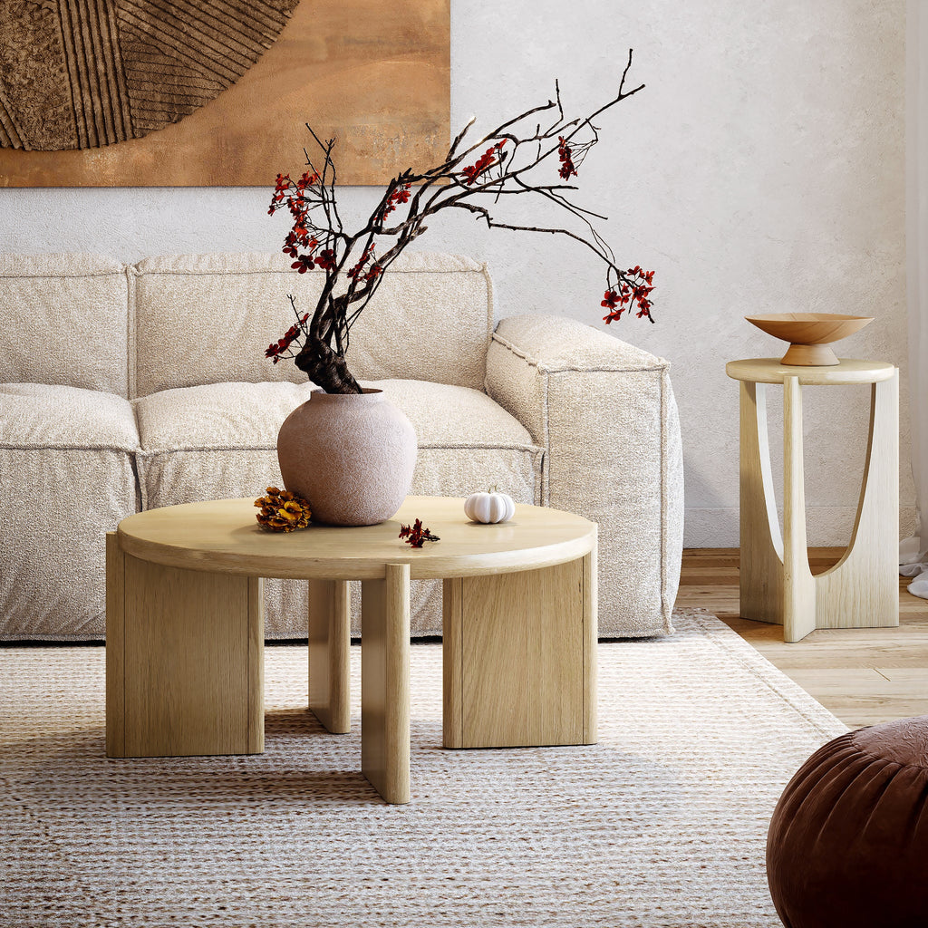 Whitstone Oak Round Coffee Table