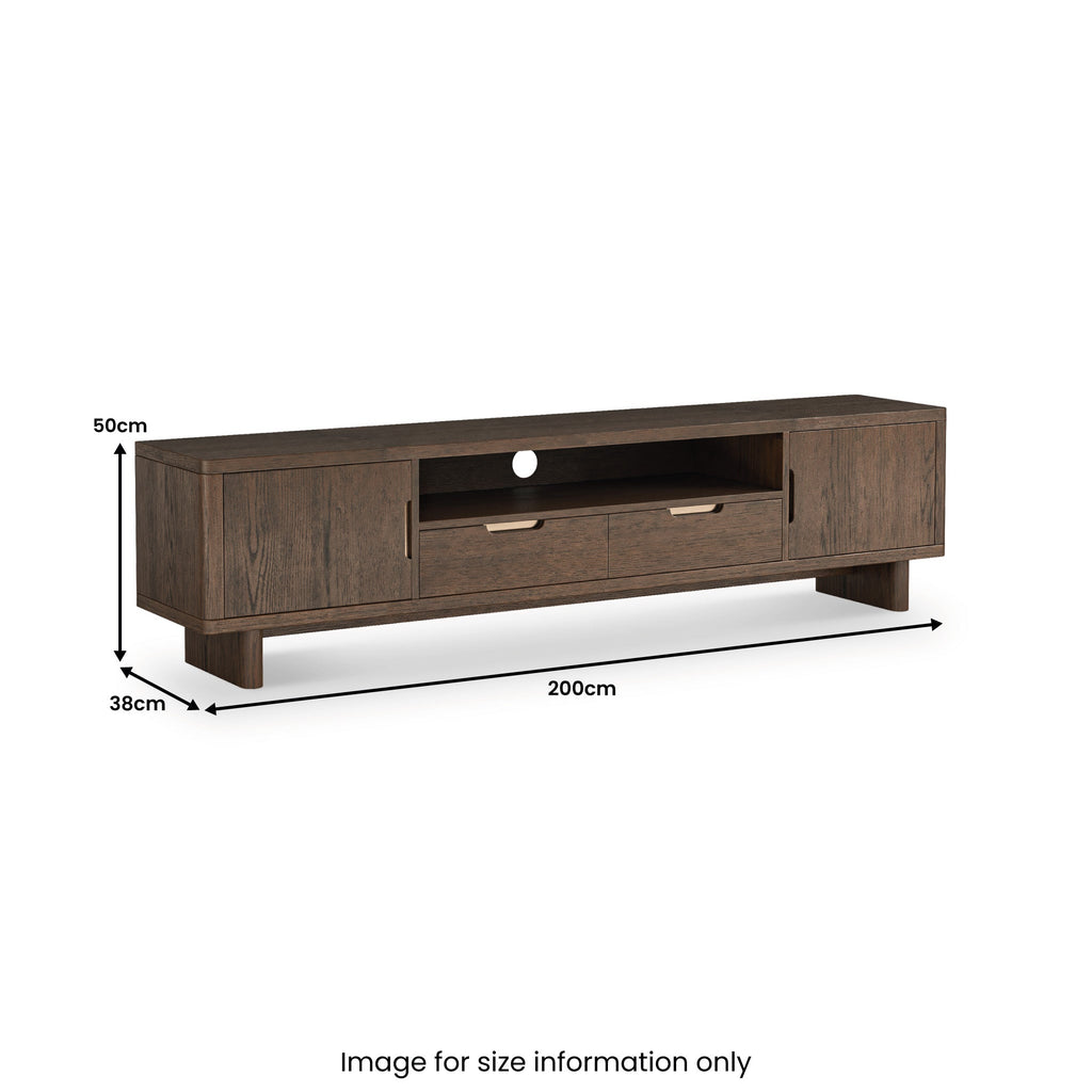 Mylor Oak 200cm TV Unit