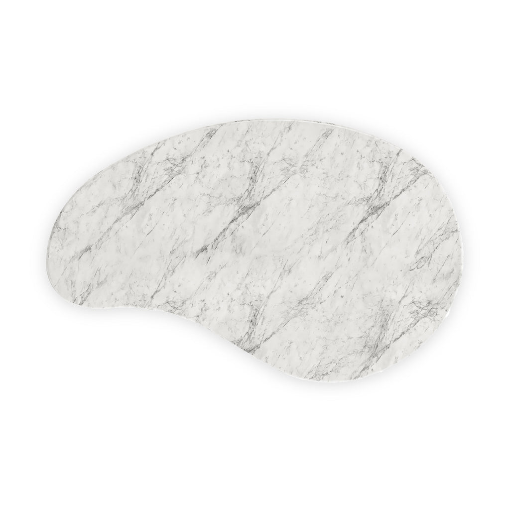Nyssa Marble Top Tear Drop Coffee Table