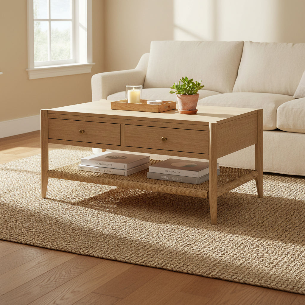 Harborough Oak 2 Drawer Coffee Table