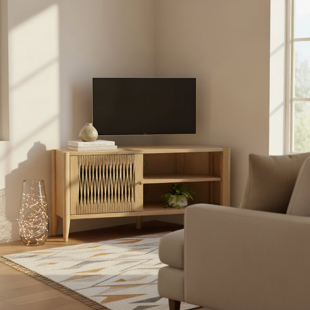 Harborough Oak Corner TV Unit
