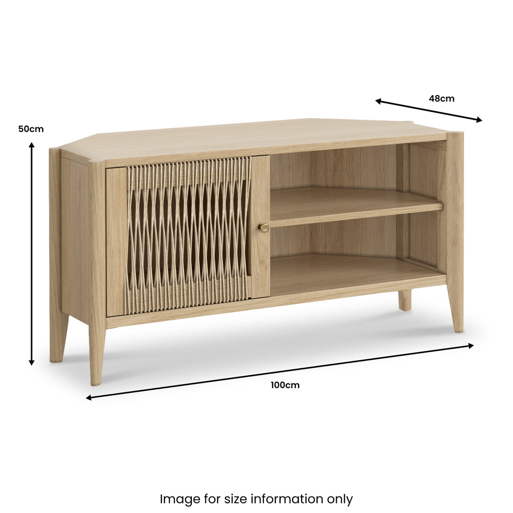 Harborough Oak Corner TV Unit