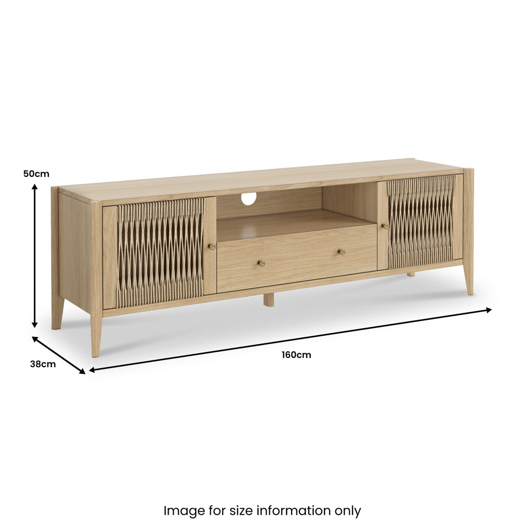 Harborough Oak 160 cm TV Unit
