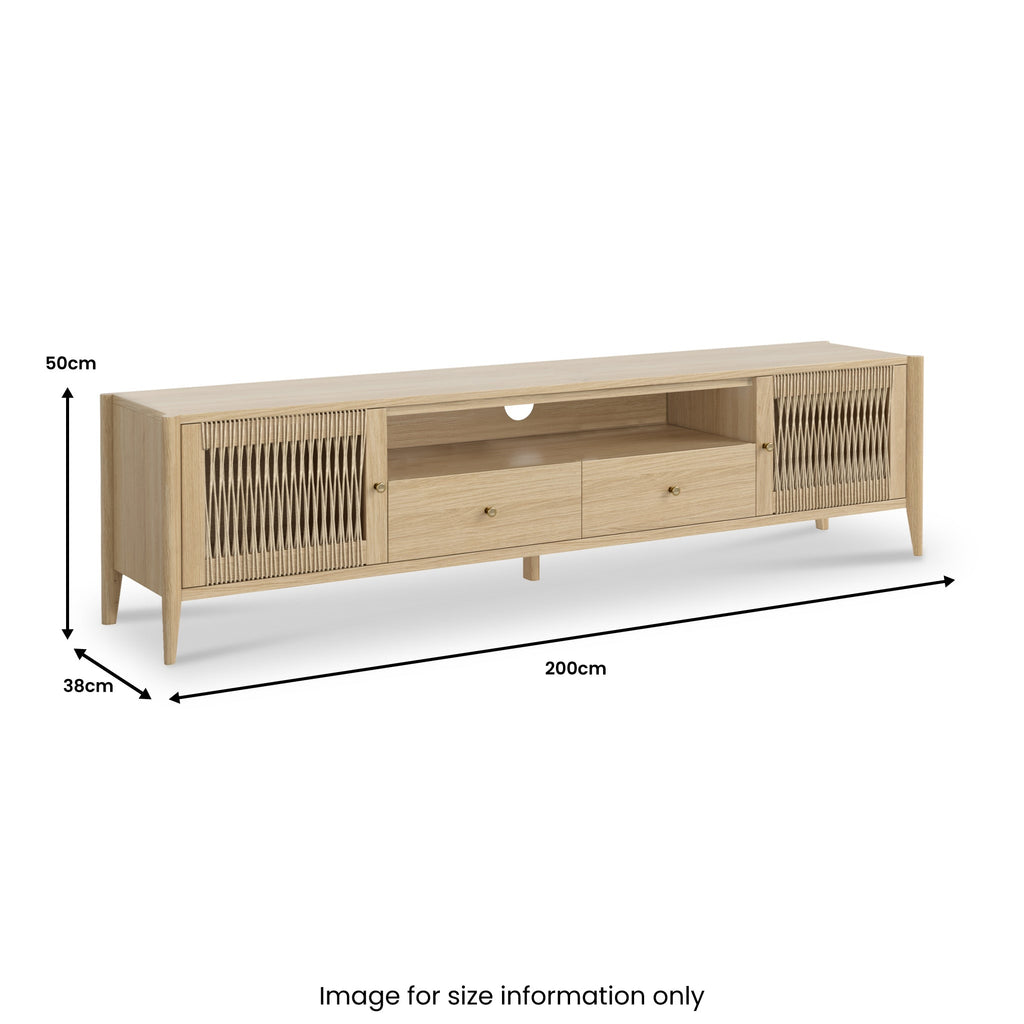 Harborough Oak 200cm TV Unit