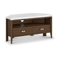Hawthorne Dark Oak & Marble 100cm Corner TV Unit