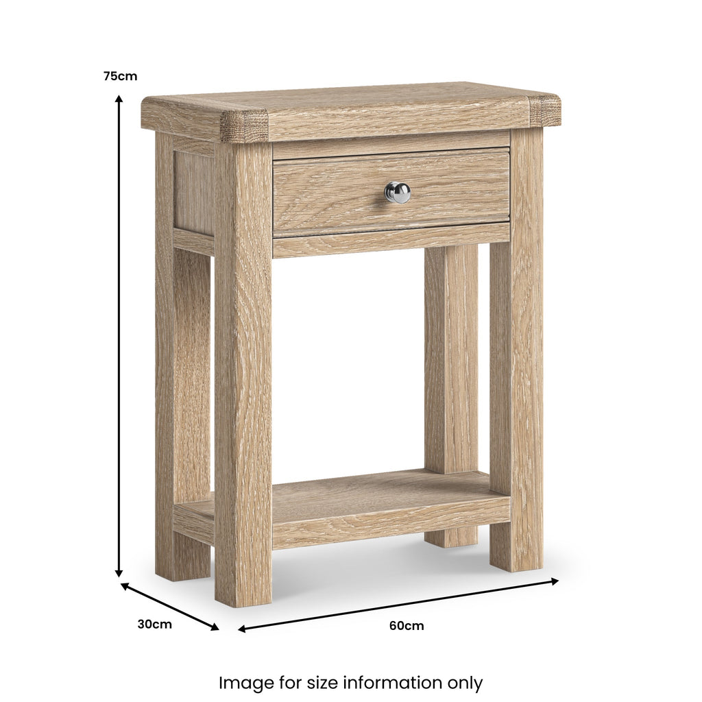 Portland Washed Oak Telephone Table
