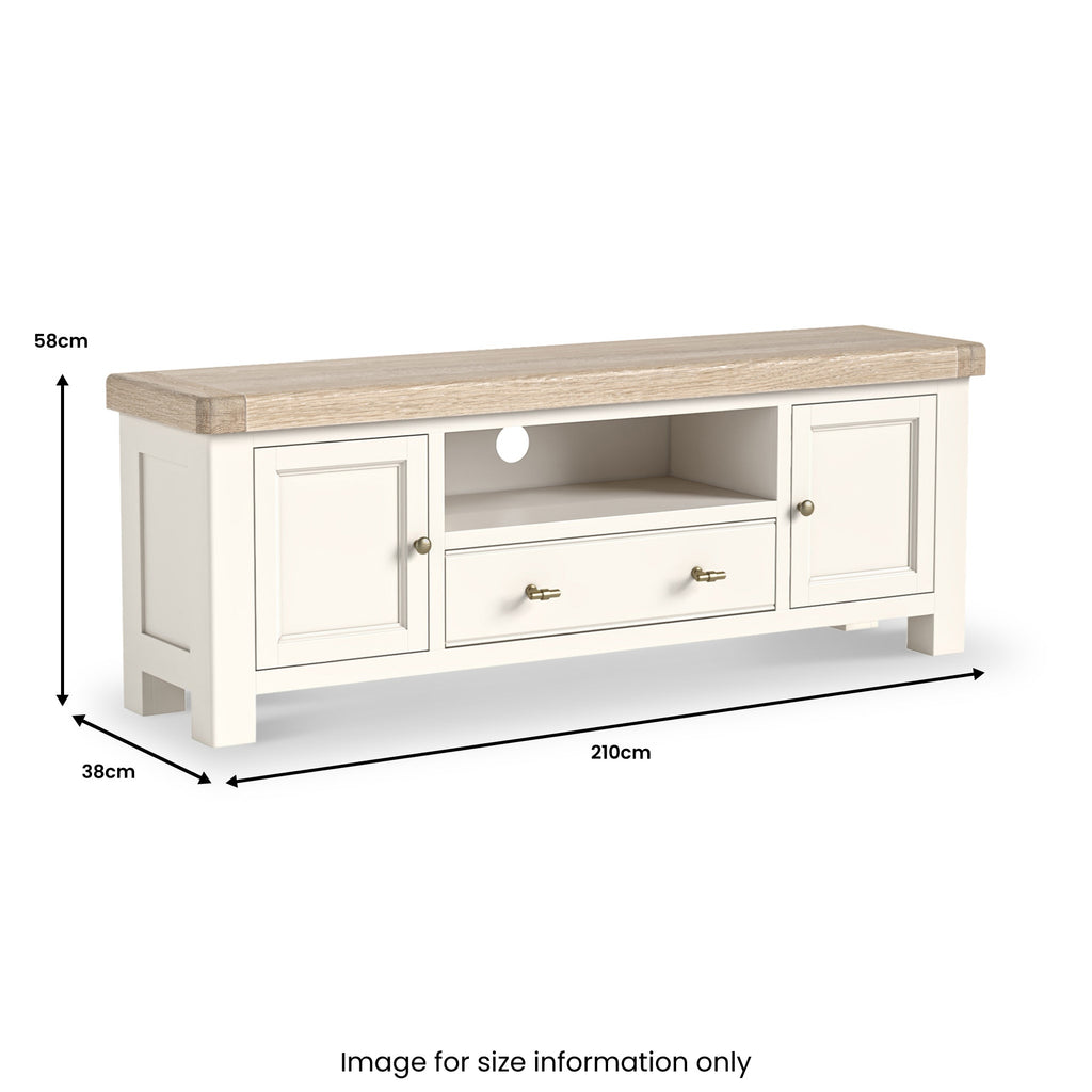 Belmont 210cm Wide TV Unit