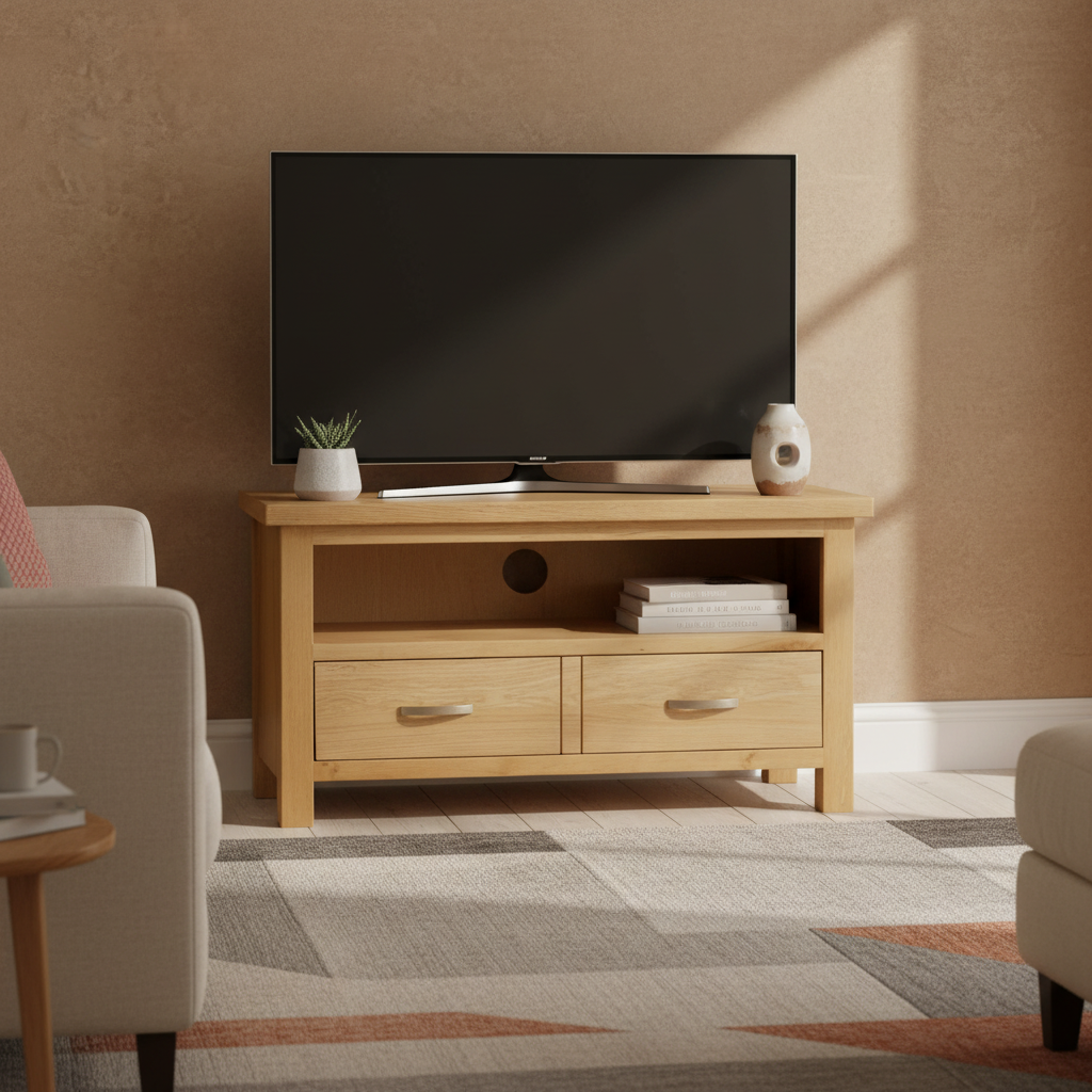 London Oak 90cm TV Stand