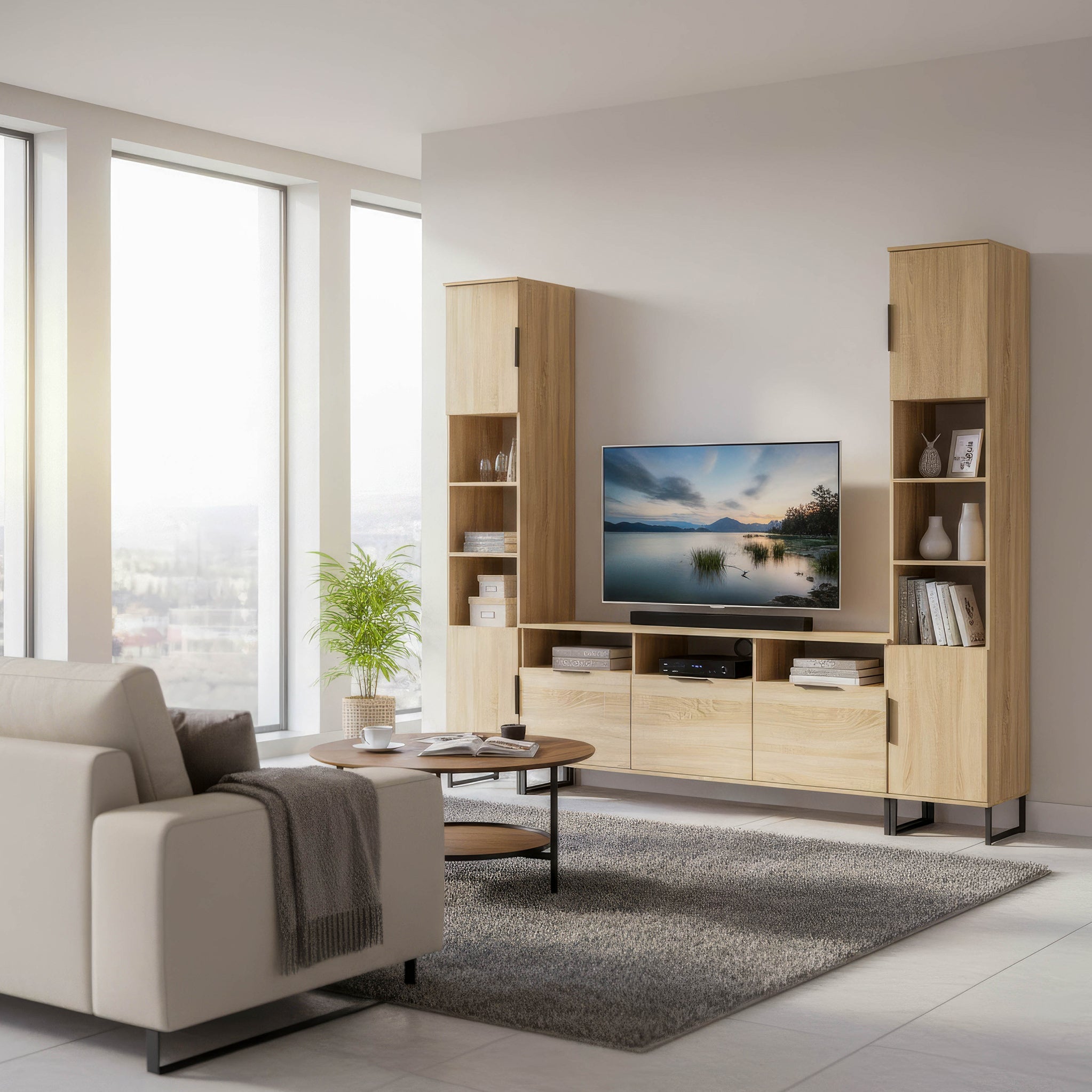 Ashbourne Media Wall TV Unit