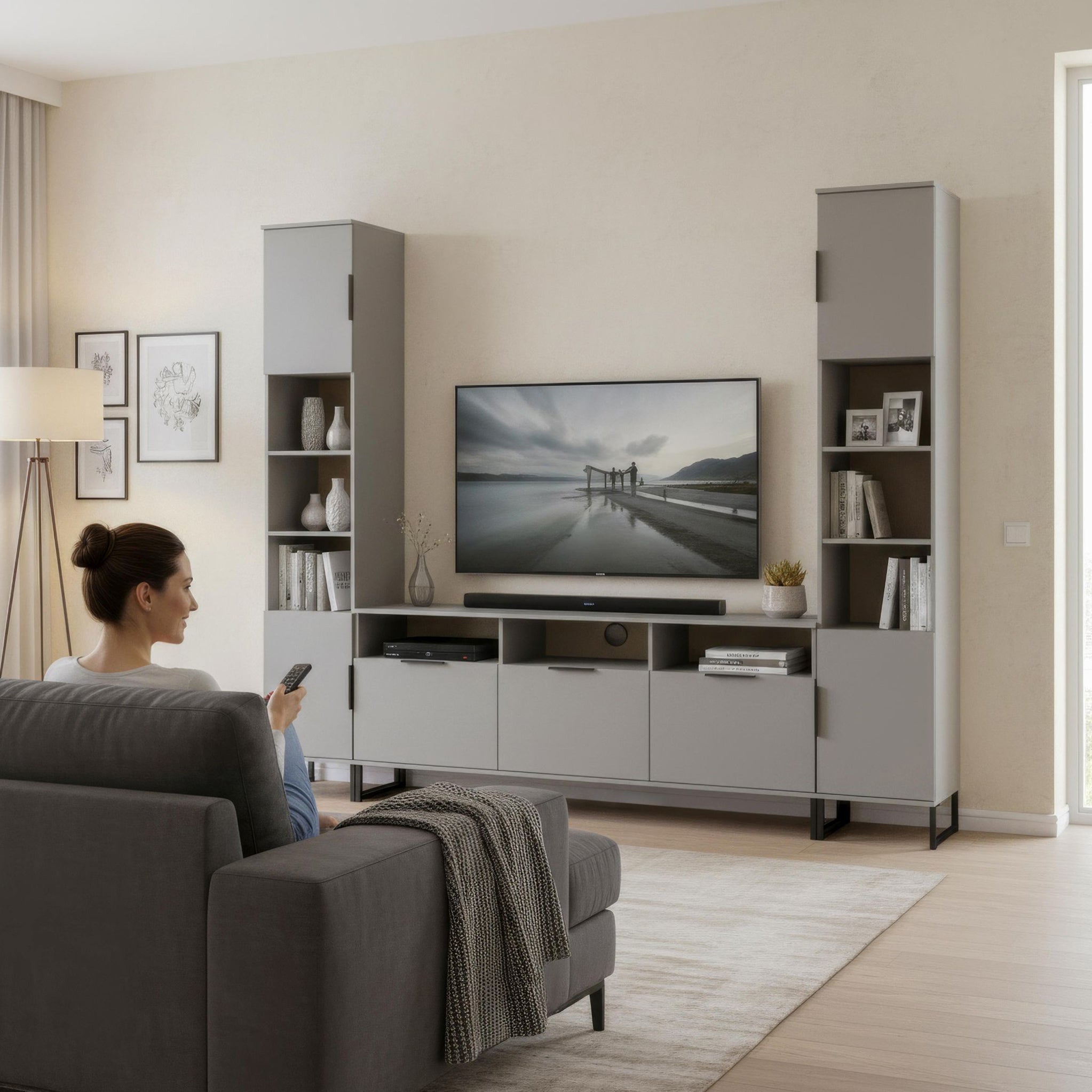 Ashbourne Media Wall TV Unit