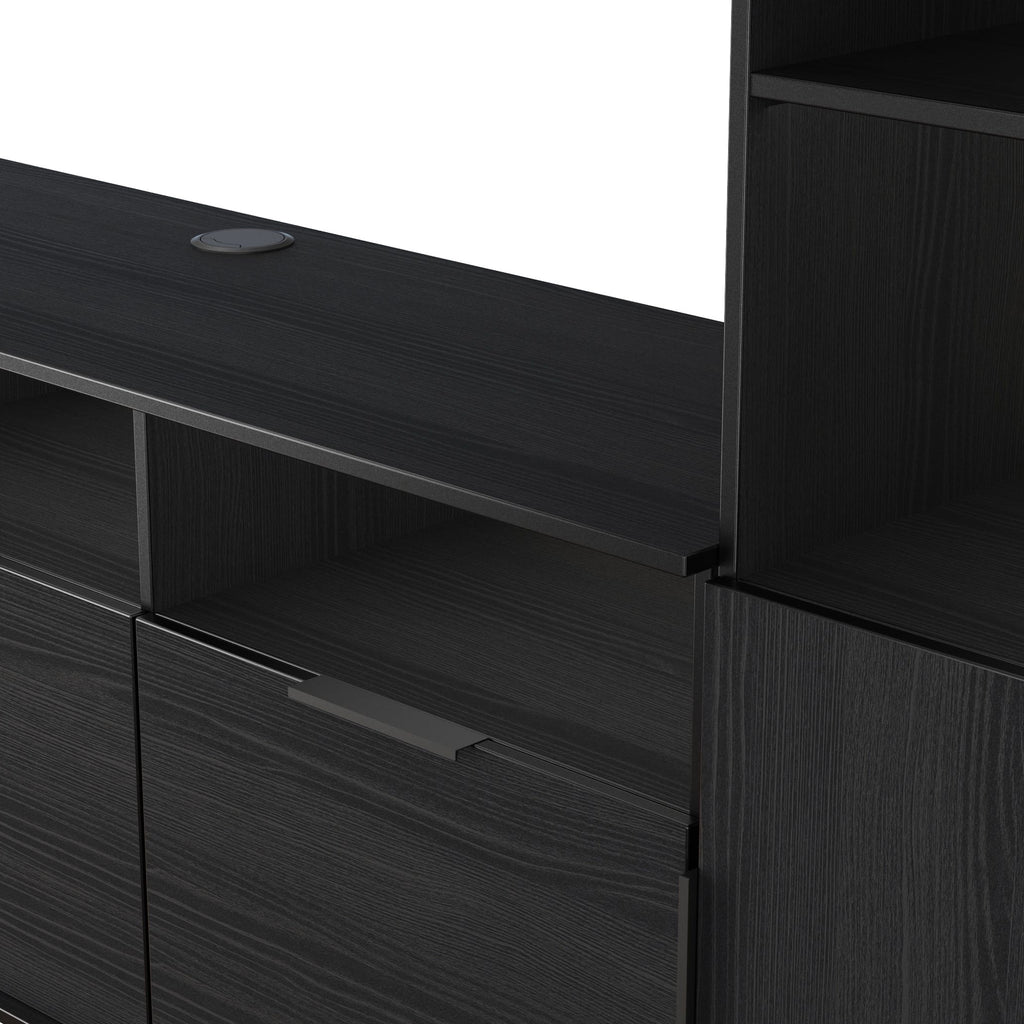 Ashbourne Media Wall TV Unit with Overhead Storage