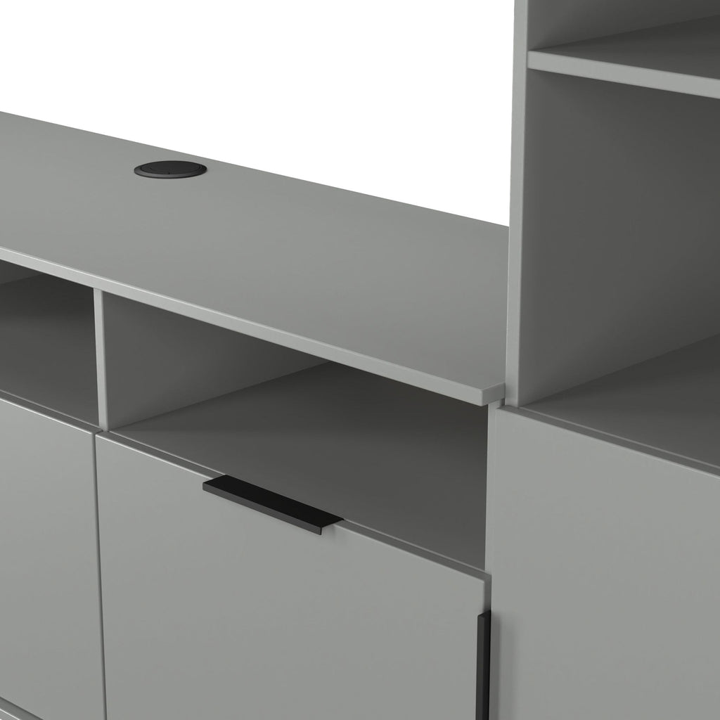 Ashbourne Media Wall TV Unit with Overhead Storage