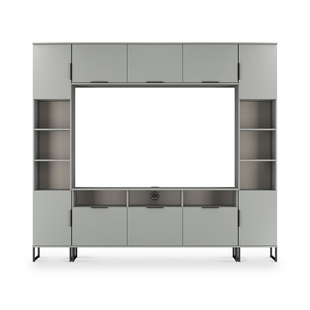 Ashbourne Media Wall TV Unit with Overhead Storage