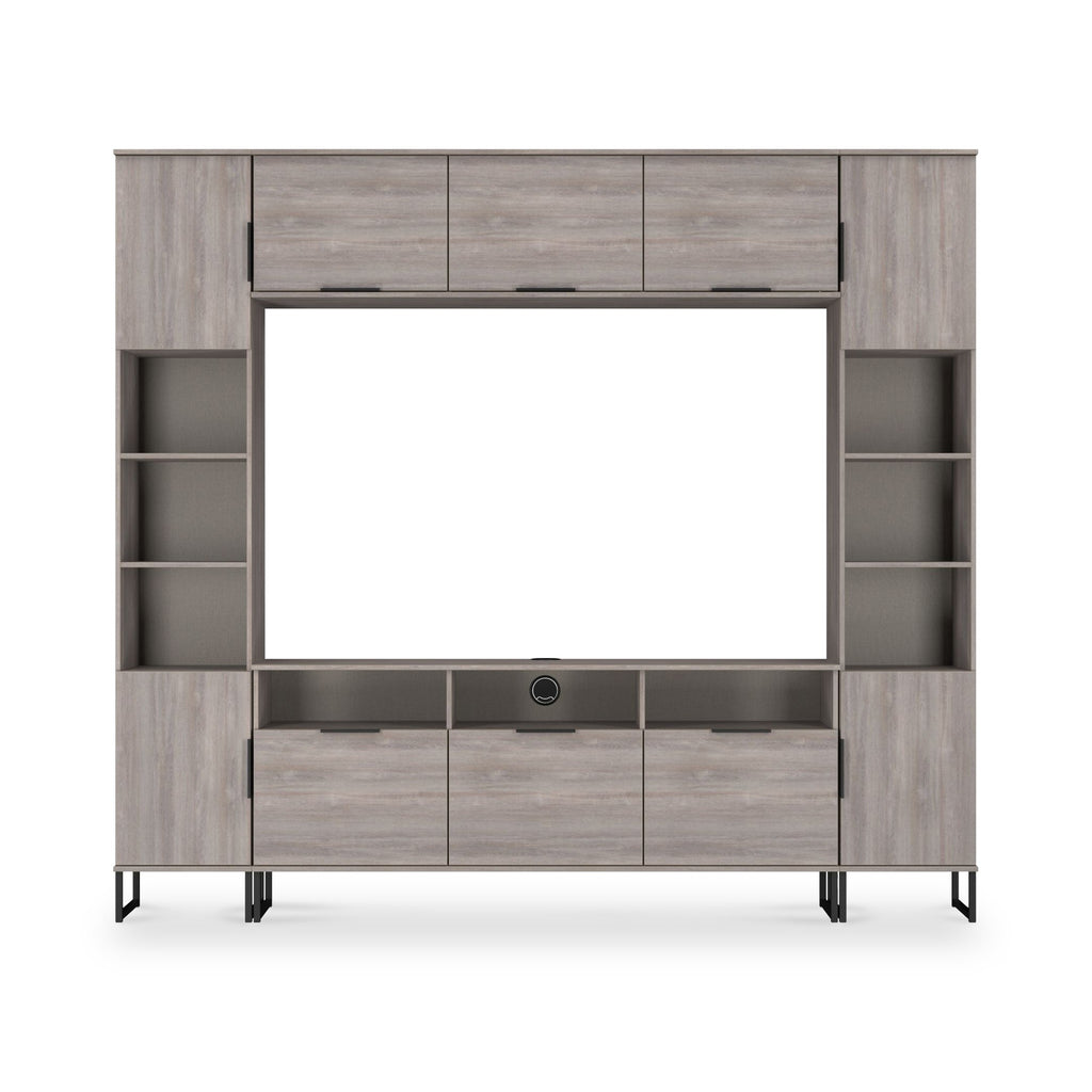 Ashbourne Media Wall TV Unit with Overhead Storage