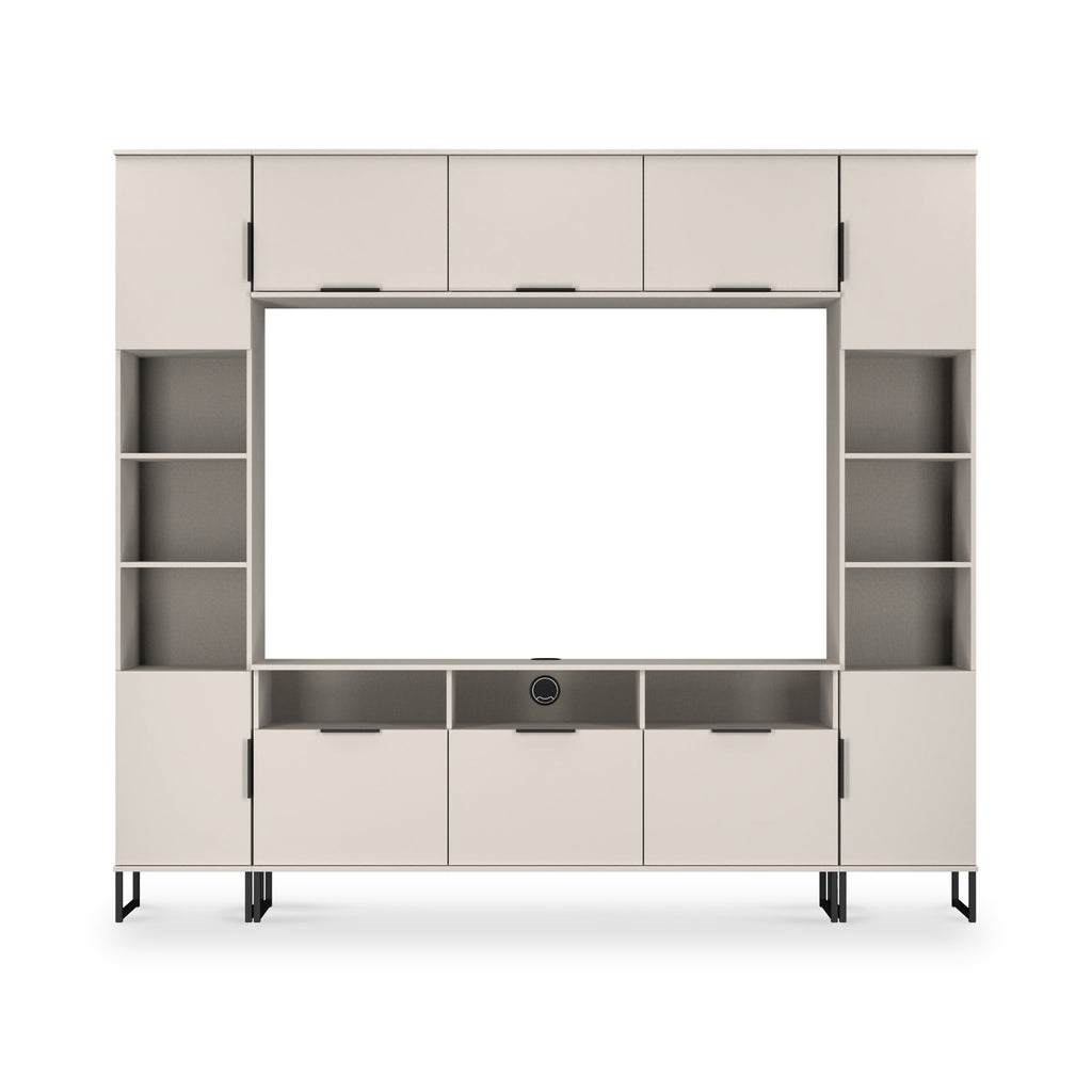 Ashbourne Media Wall TV Unit with Overhead Storage