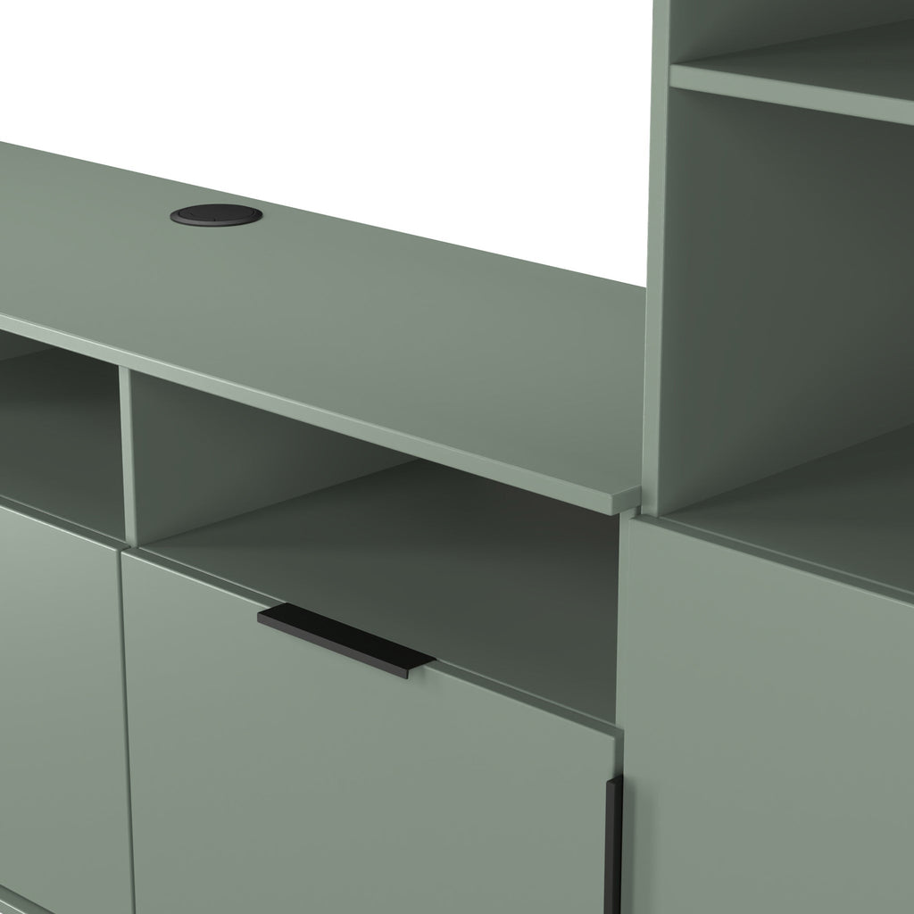 Ashbourne Media Wall TV Unit with Overhead Storage