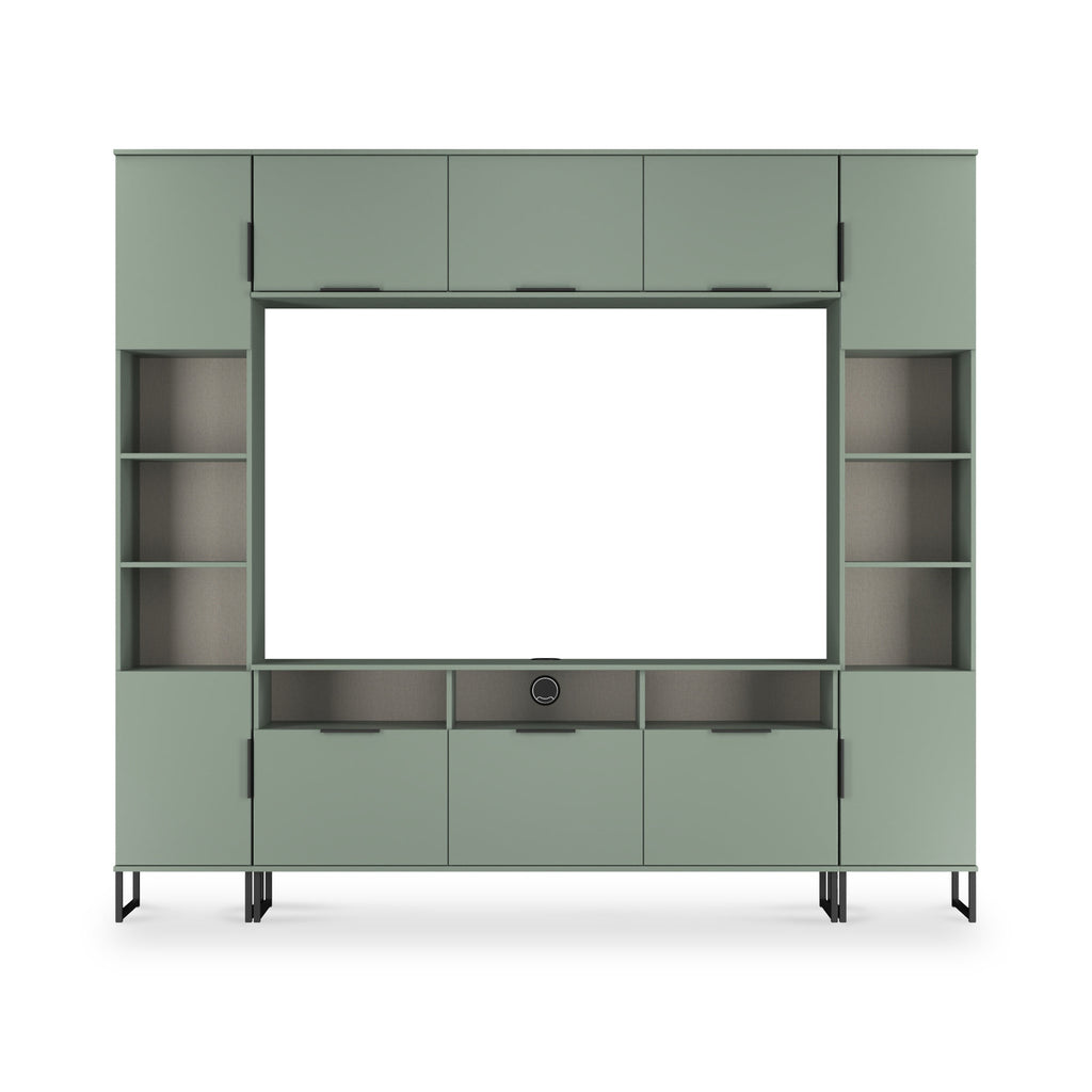 Ashbourne Media Wall TV Unit with Overhead Storage