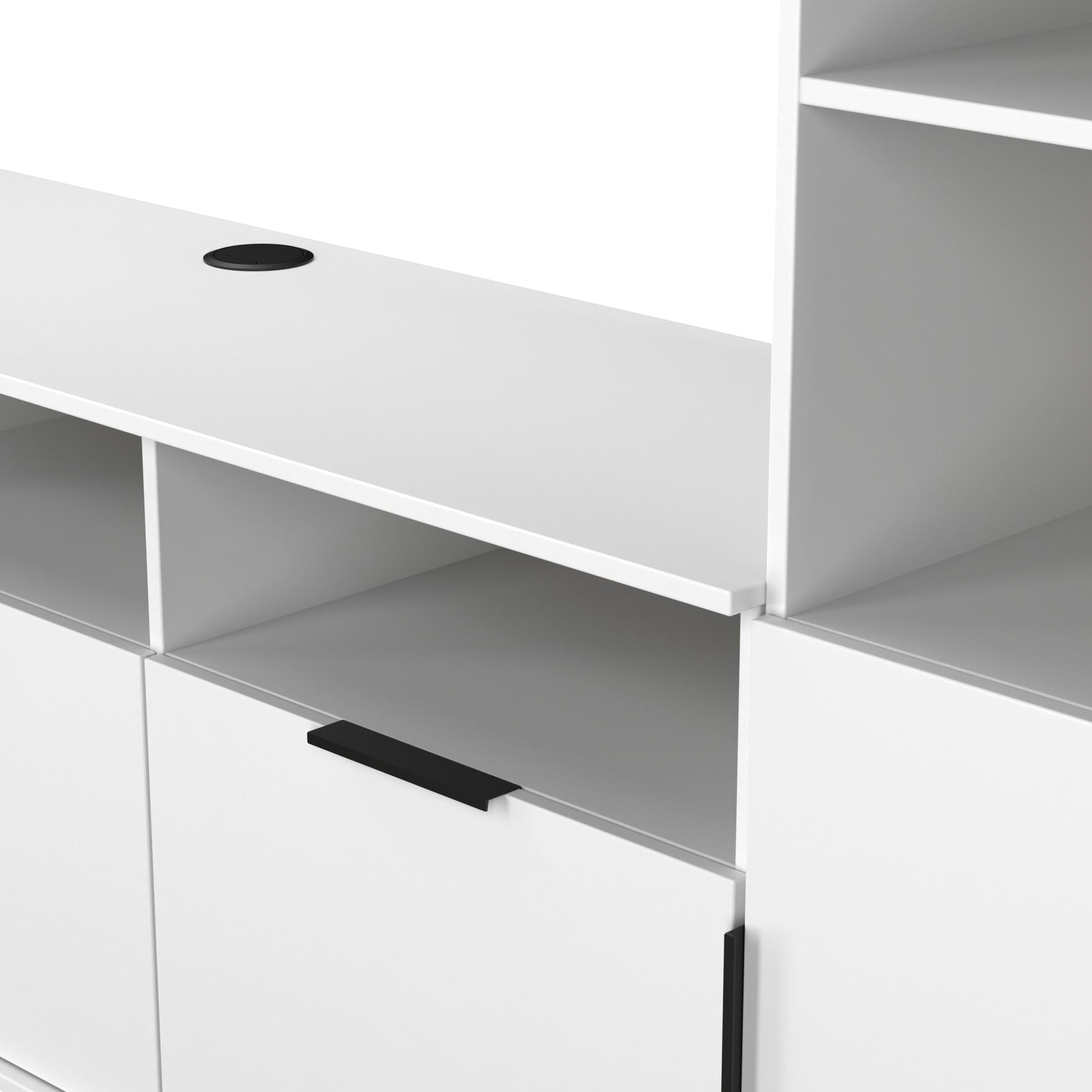 Ashbourne Media Wall TV Unit with Overhead Storage