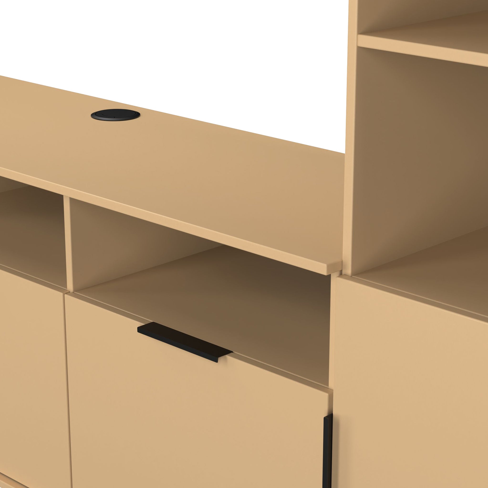 Ashbourne Media Wall TV Unit with Overhead Storage