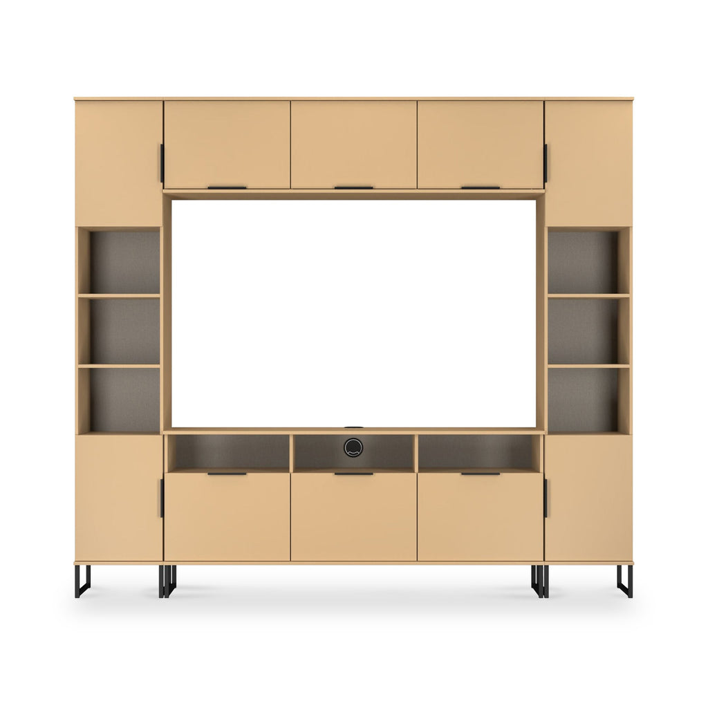 Ashbourne Media Wall TV Unit with Overhead Storage