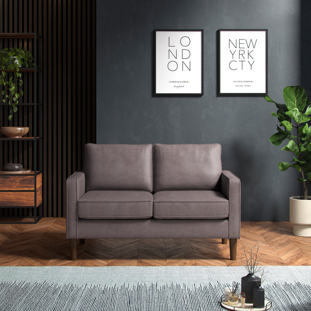 Jefri Faux Leather 2 Seater Sofa