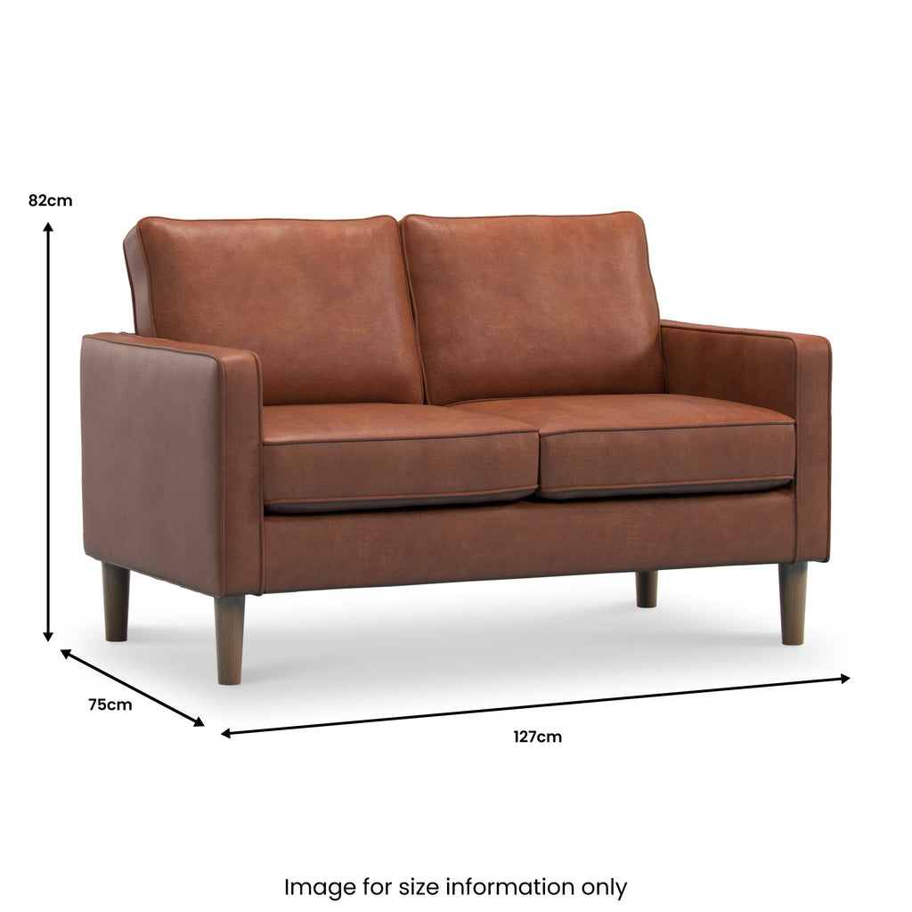 Jefri Faux Leather 2 Seater Sofa