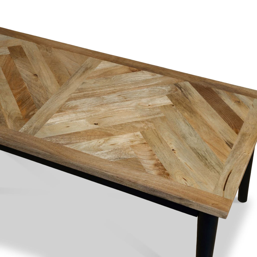 Maeko Parquet Mango Wood Coffee Table