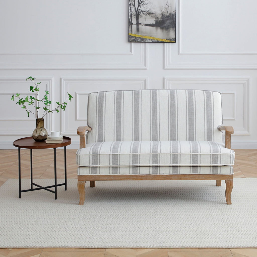 Sandringham Striped Linen 2 Seater Sofa