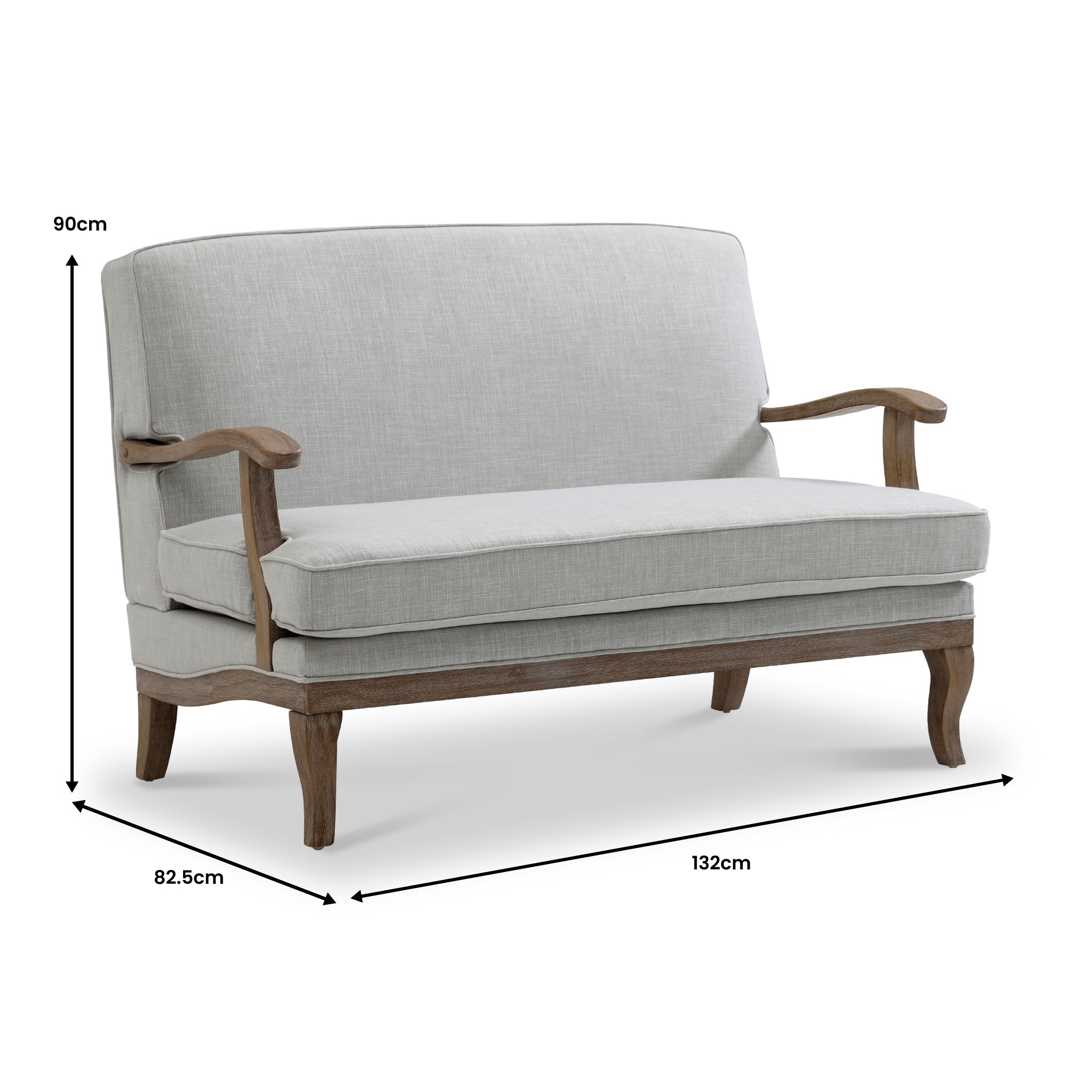 Sandringham Linen 2 Seater Sofa
