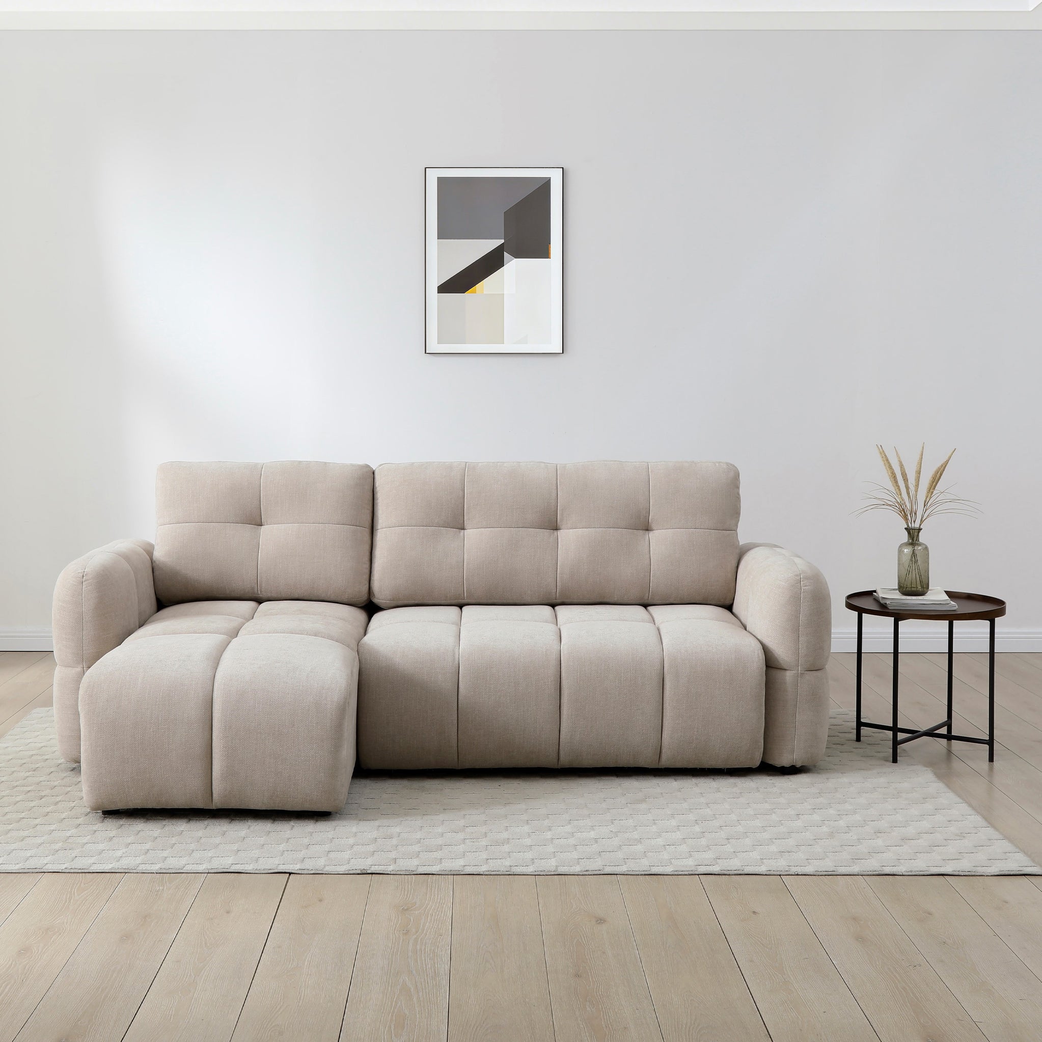 Morse Quilted Chaise Sofa Bed
