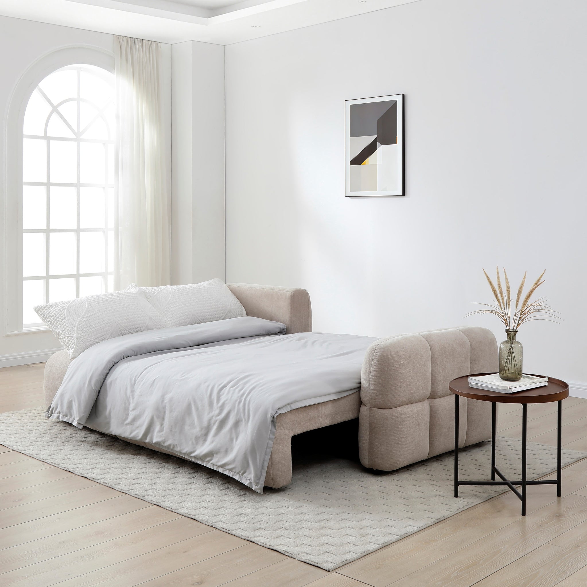 Morse Quilted Chaise Sofa Bed