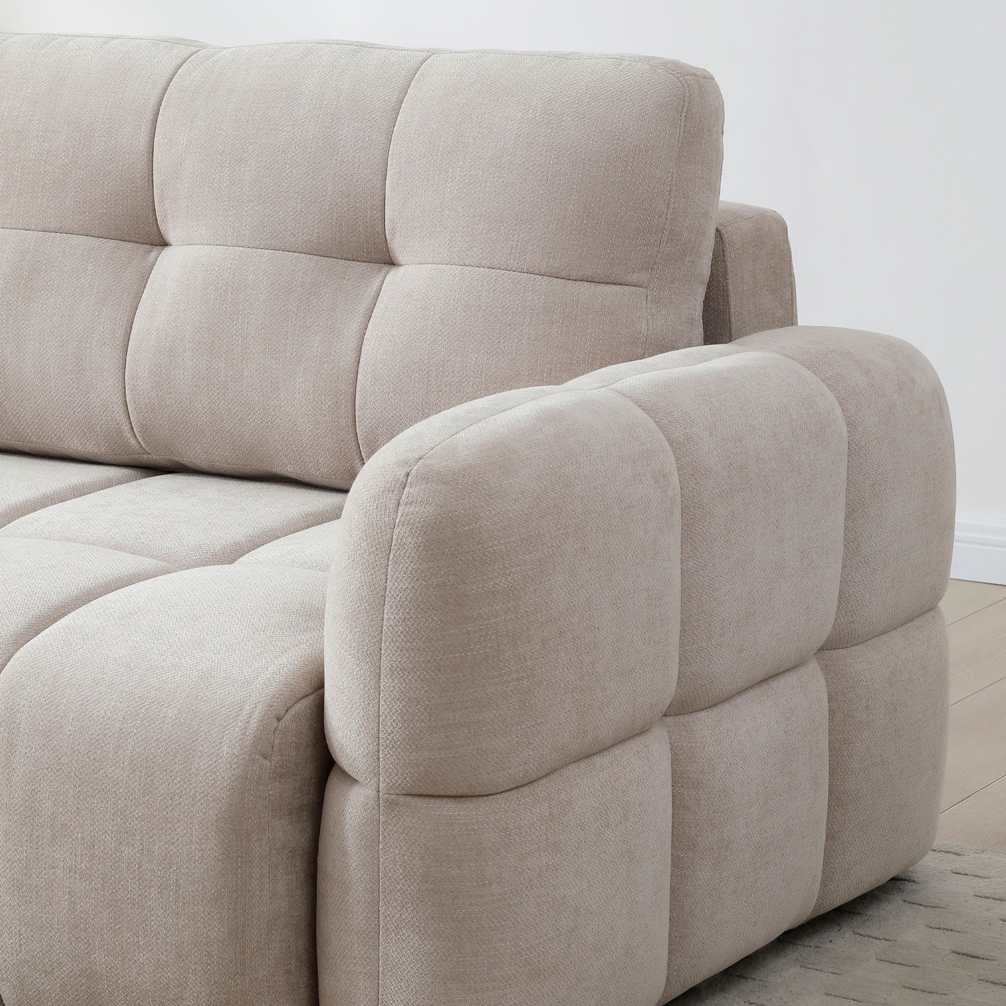 Morse Quilted Chaise Sofa Bed