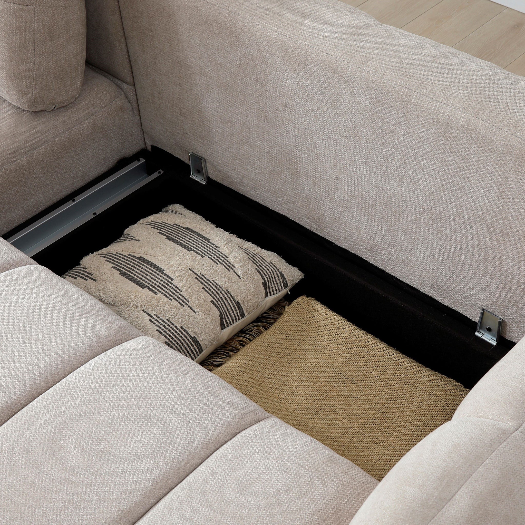 Morse Quilted Chaise Sofa Bed