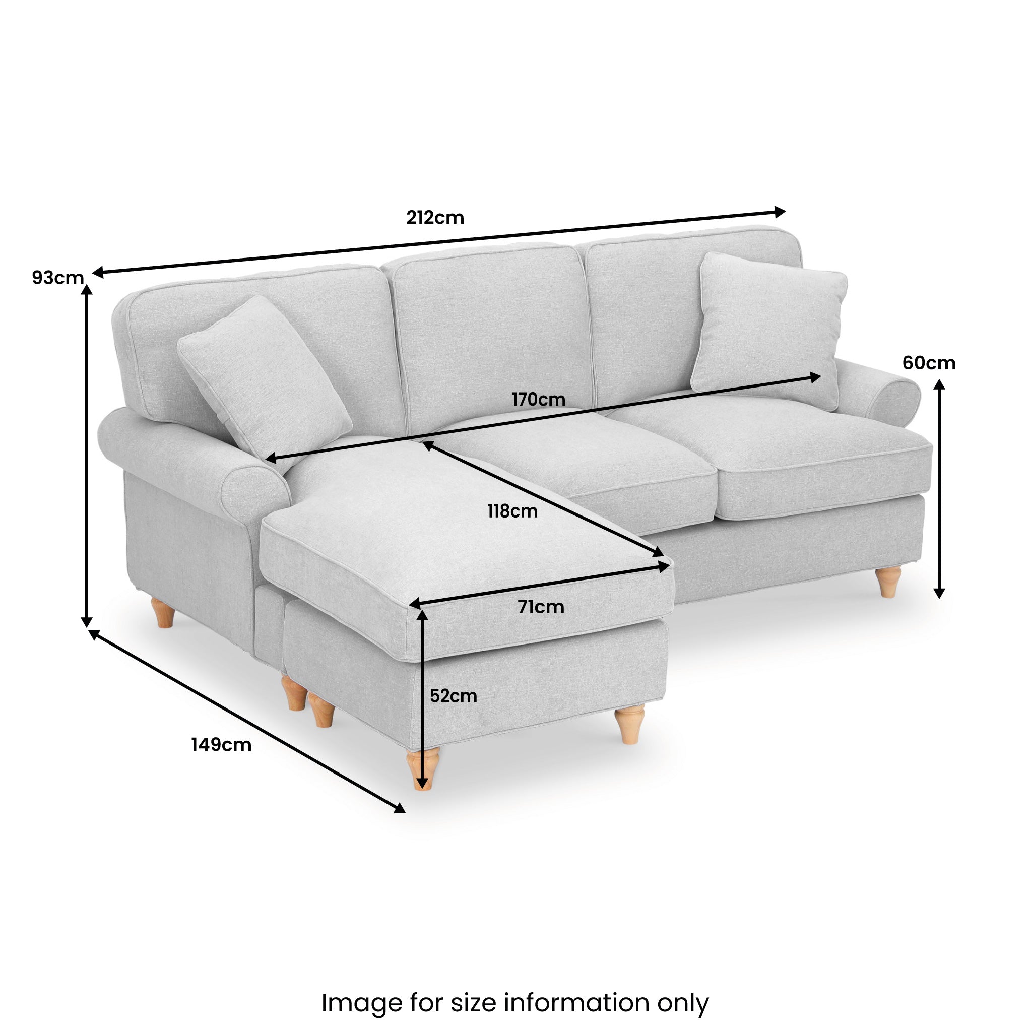 Alfie Chaise Sofa