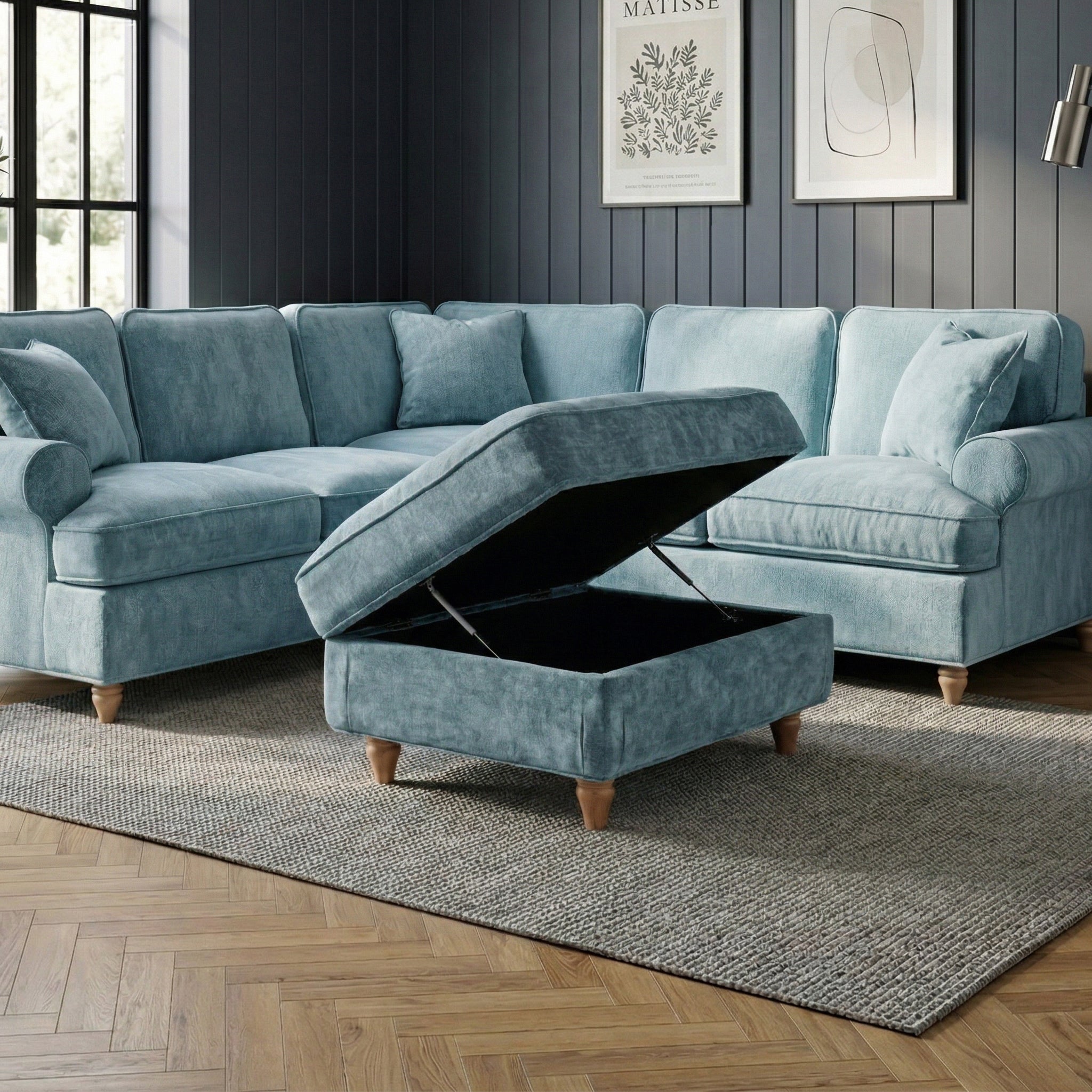 Alfie, Arthur and Archie XL Universal Storage Footstool