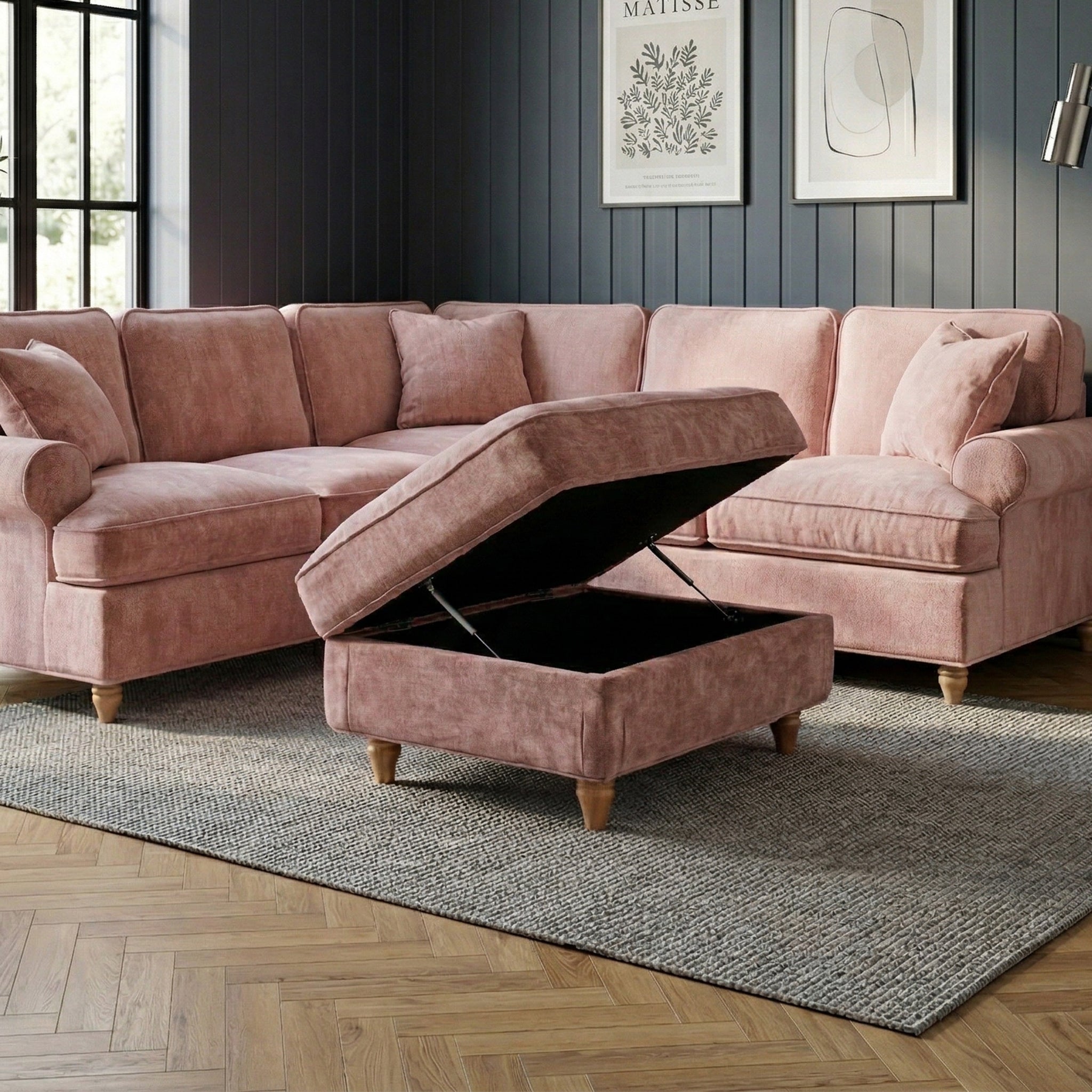 Alfie, Arthur and Archie XL Universal Storage Footstool