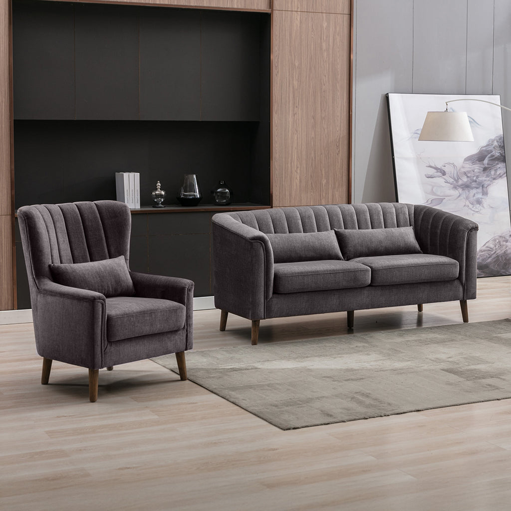 Lucille Velvet 3 Seater Sofa