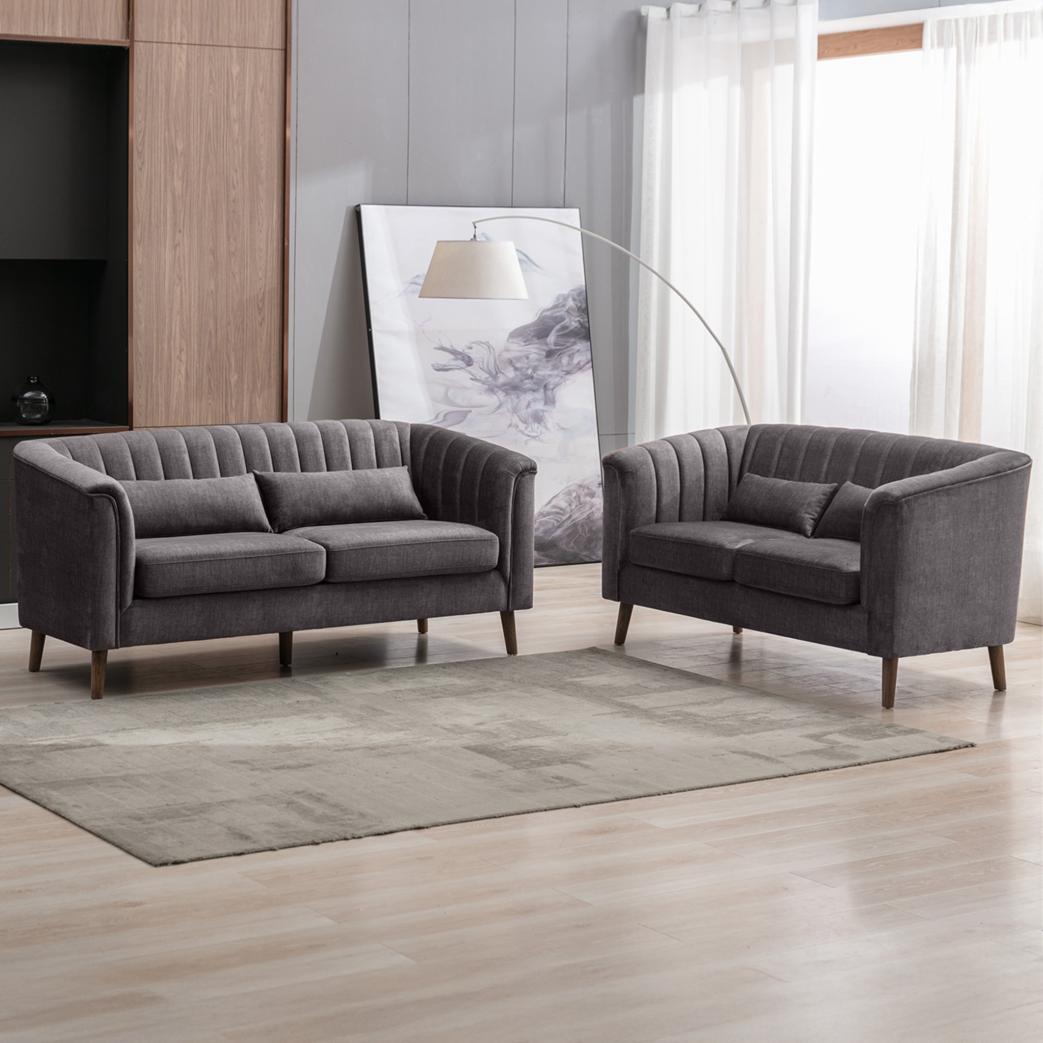 Lucille Velvet 2 Seater Sofa