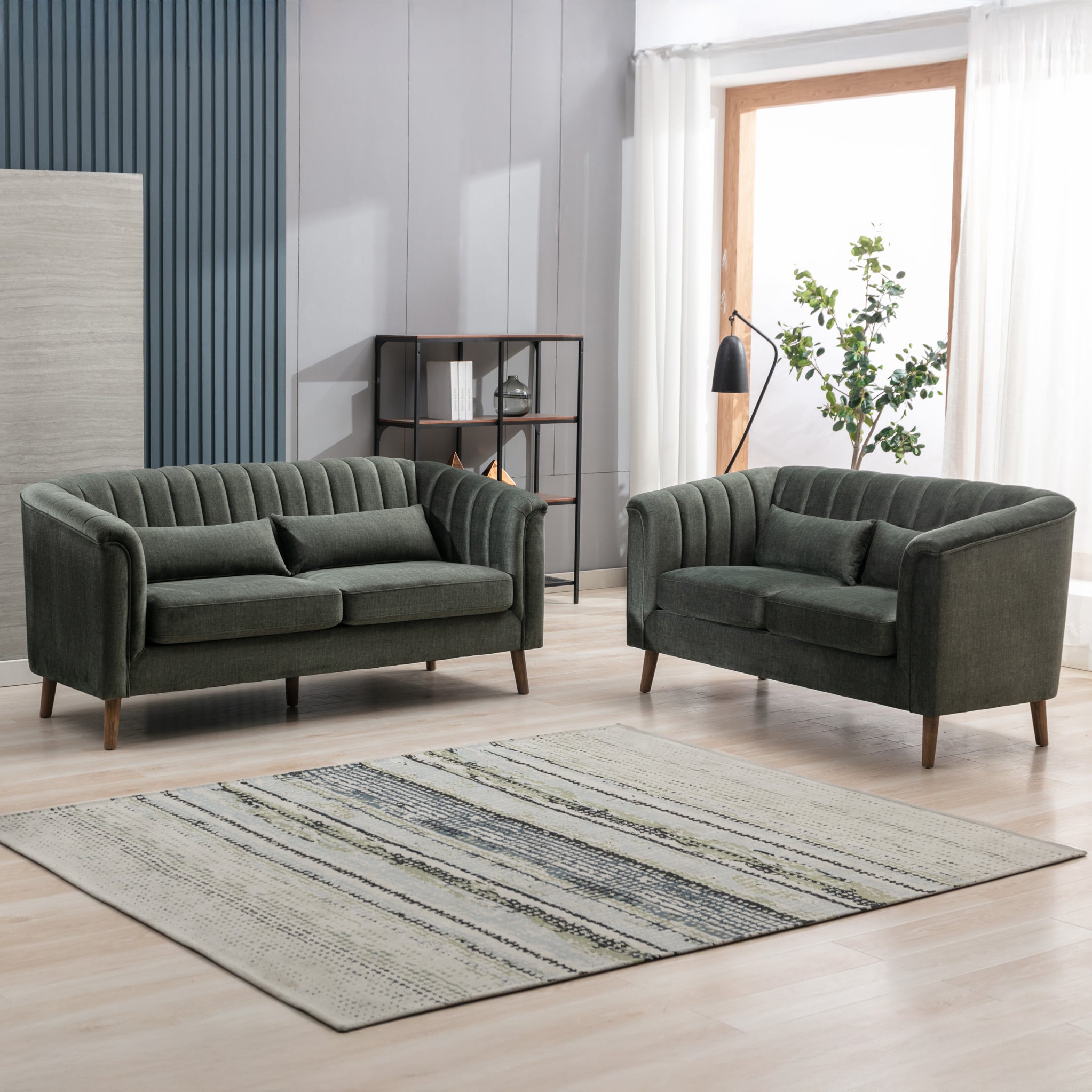 Lucille Velvet 3 Seater Sofa