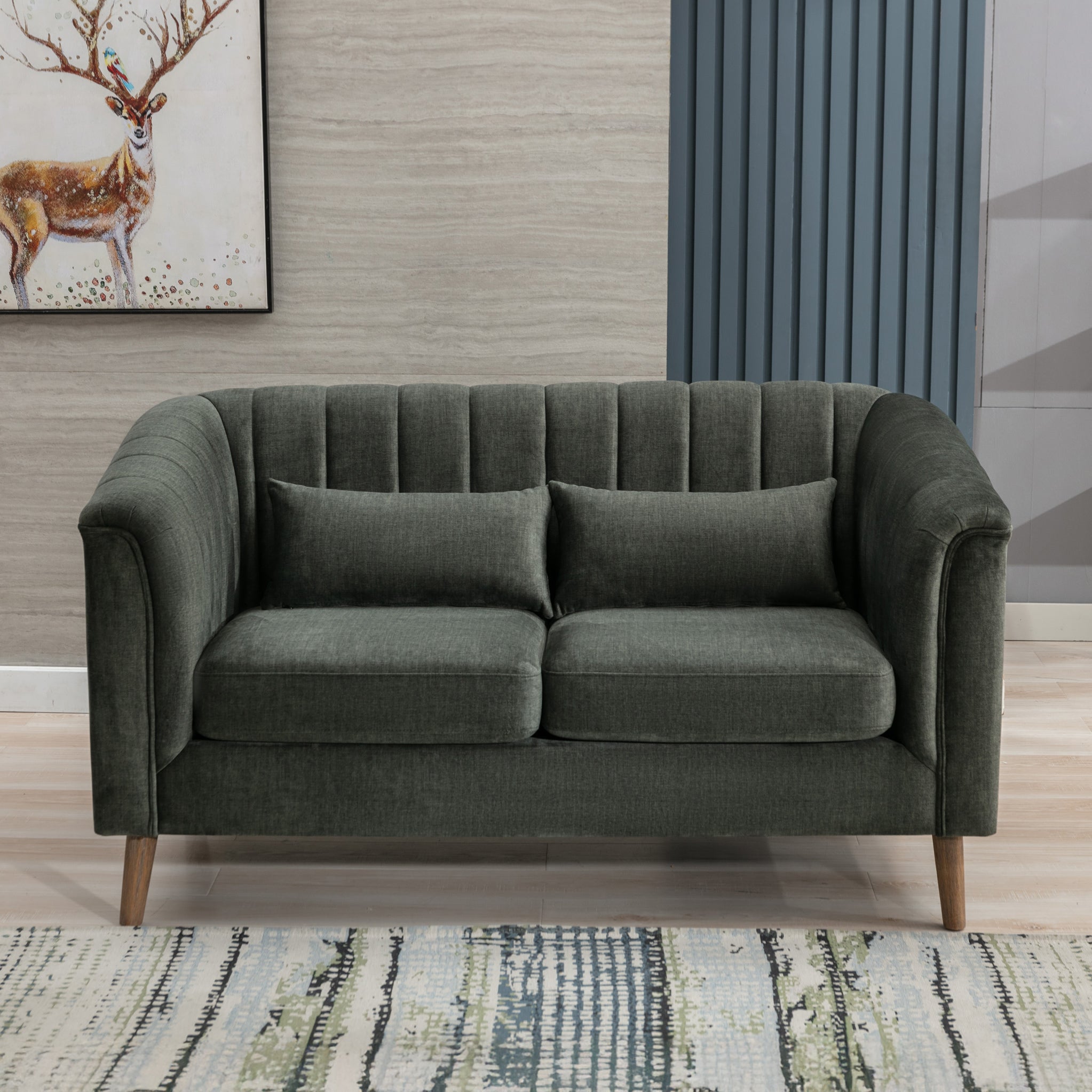 Lucille Velvet 2 Seater Sofa