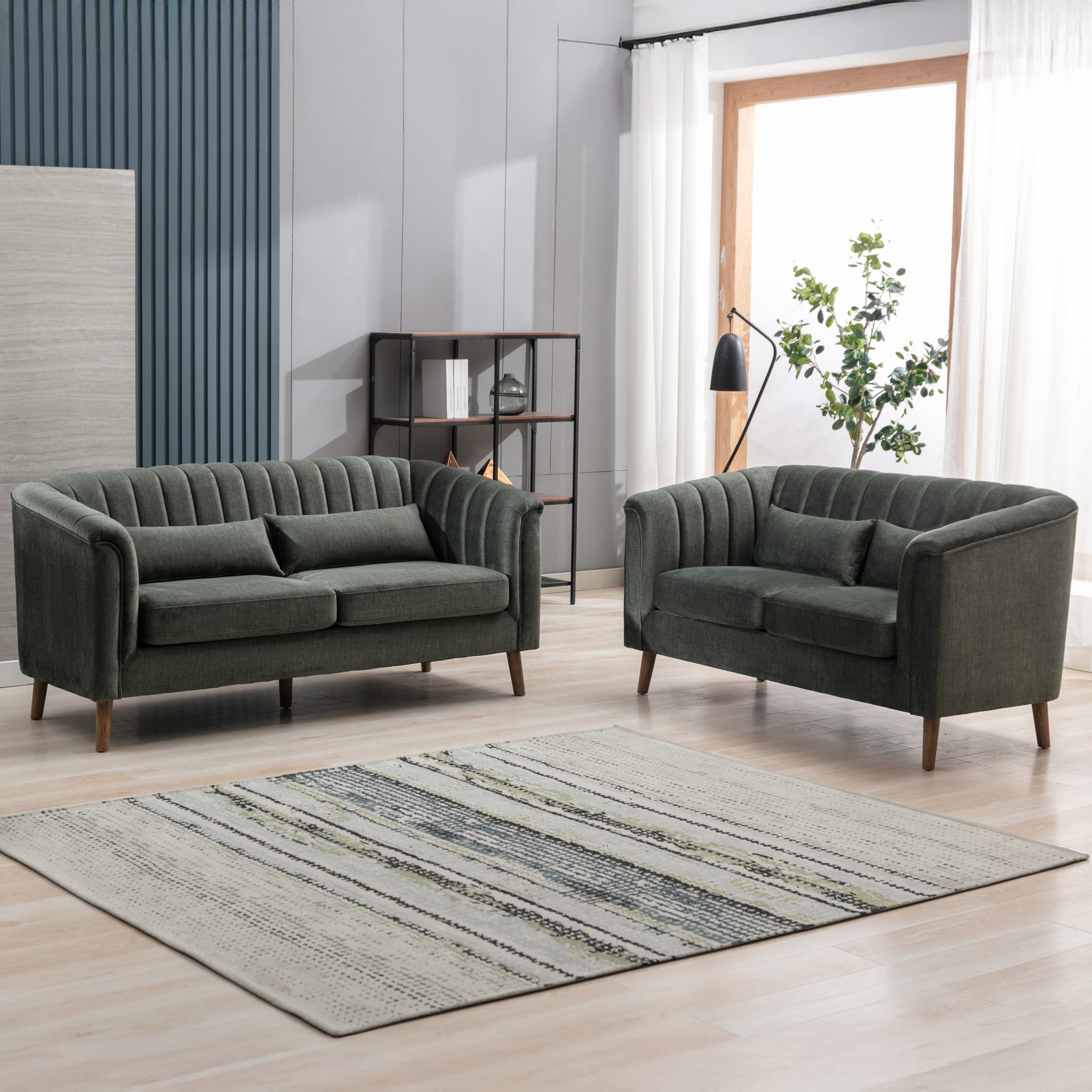 Lucille Velvet 2 Seater Sofa