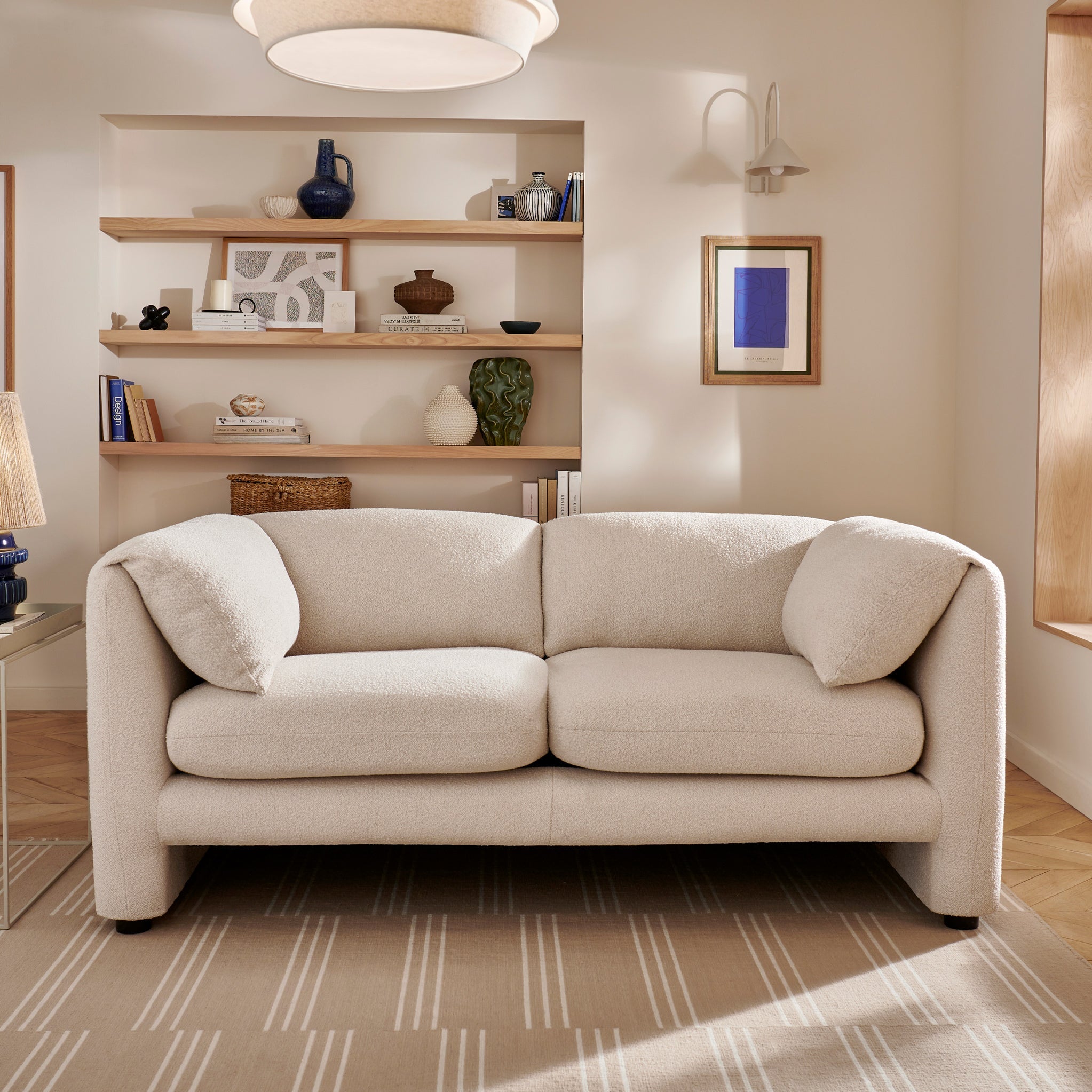 Carmel Boucle 2 Seater Sofa