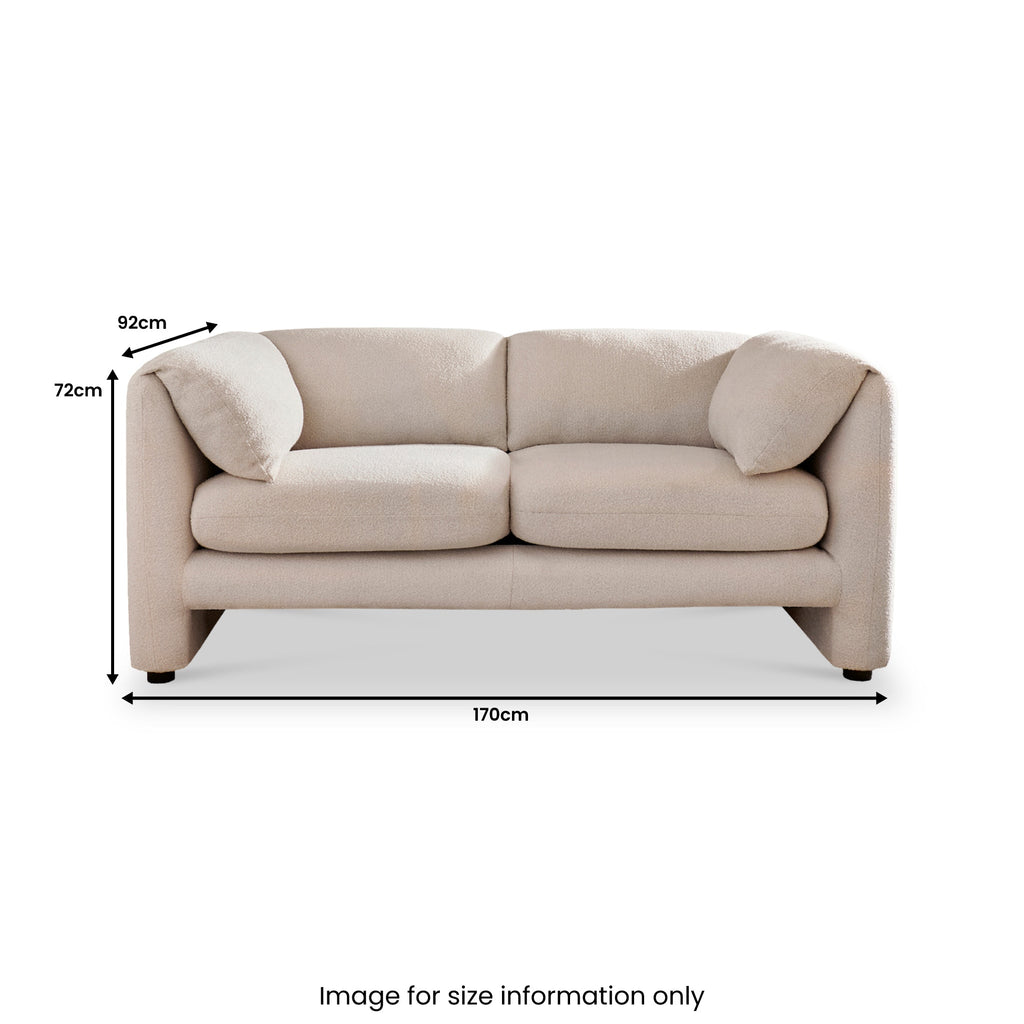 Carmel Boucle 2 Seater Sofa
