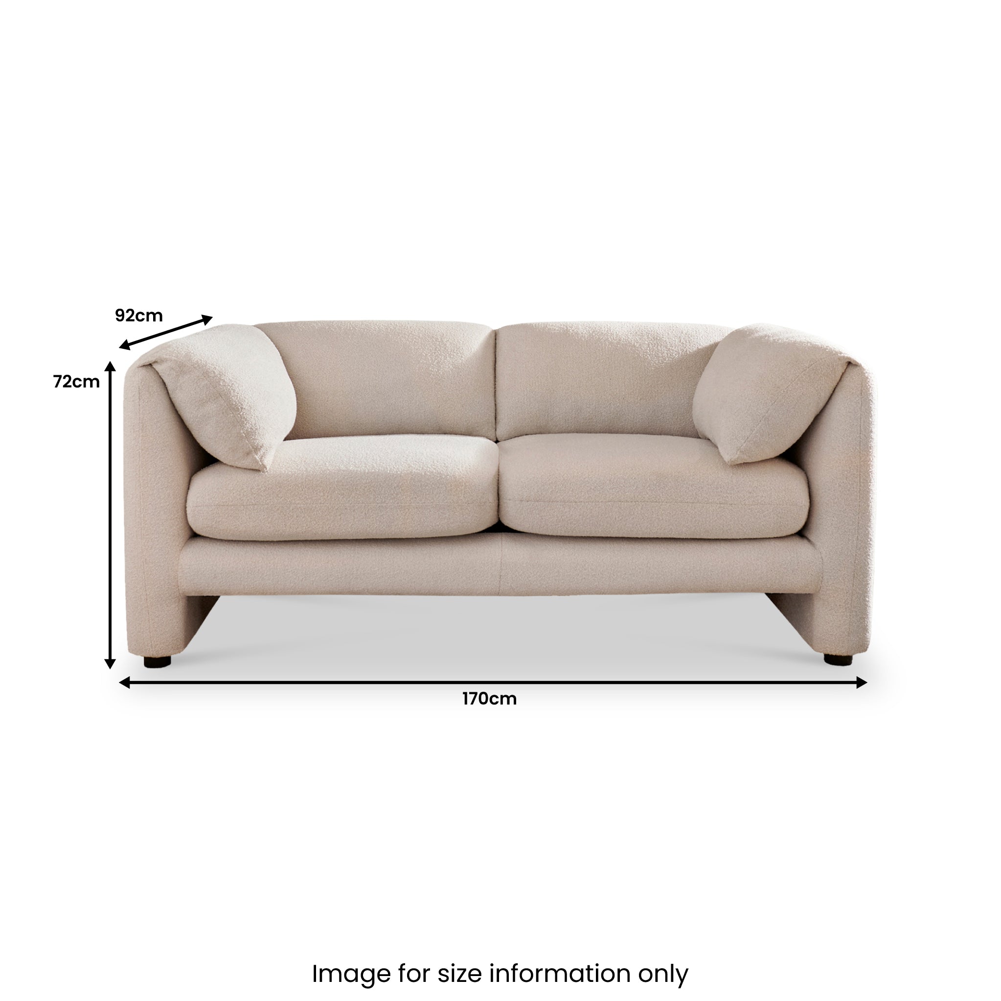 Carmel Boucle 2 Seater Sofa